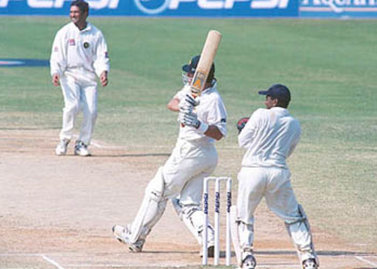 21 Mar 2001: Australia in India, India v Australia 3rd Test, MA Chidambaram Stadium, Chepauk, Chennai, 18-22 Mar 2001(Day 4).
