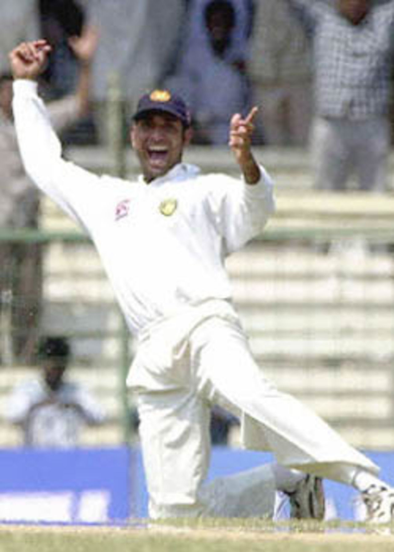 21 Mar 2001: Australia in India, India v Australia 3rd Test, MA Chidambaram Stadium, Chepauk, Chennai, 18-22 Mar 2001(Day 4).