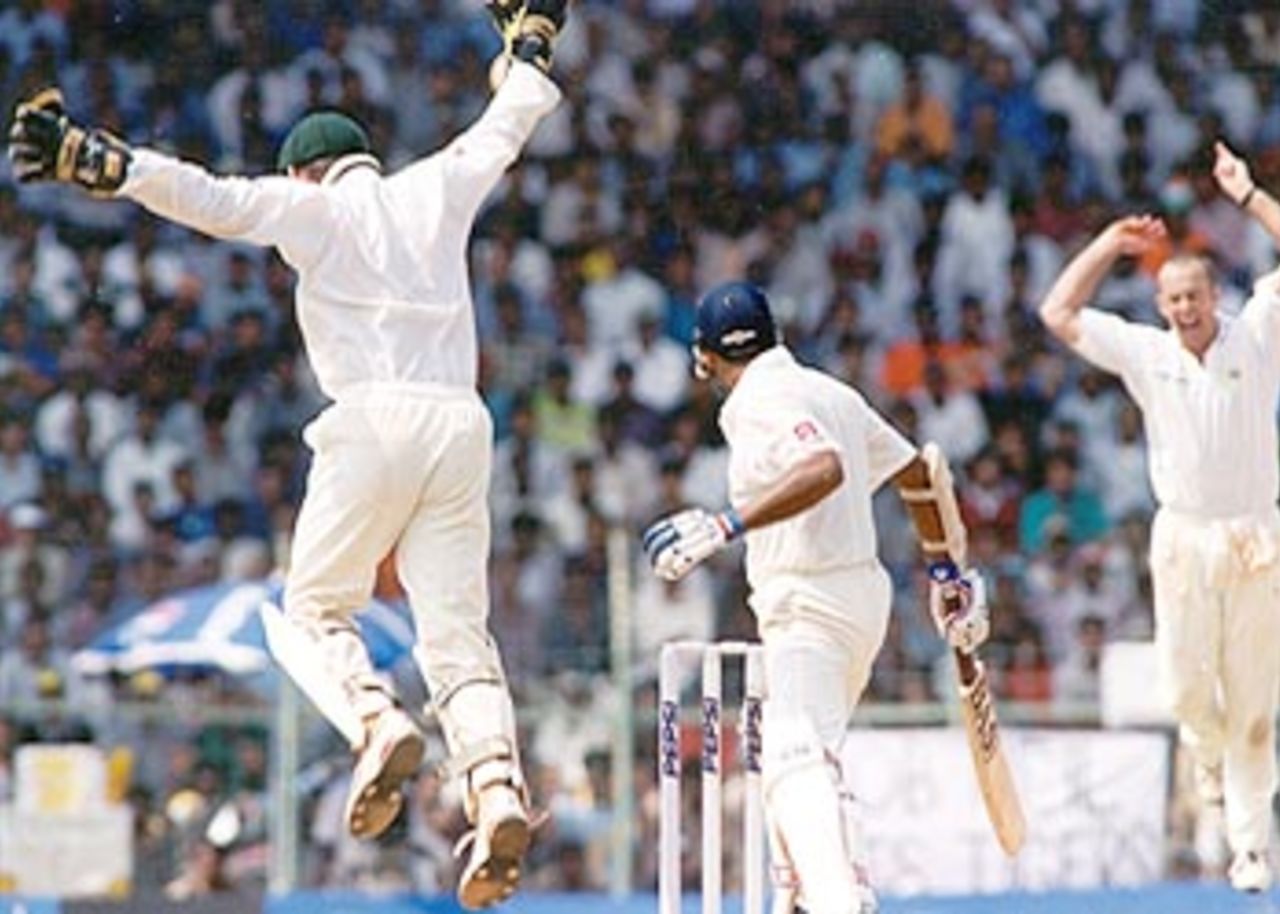 22 Mar 2001: Australia in India, India v Australia 3rd Test, MA Chidambaram Stadium, Chepauk, Chennai, 18-22 Mar 2001 (Day 5)