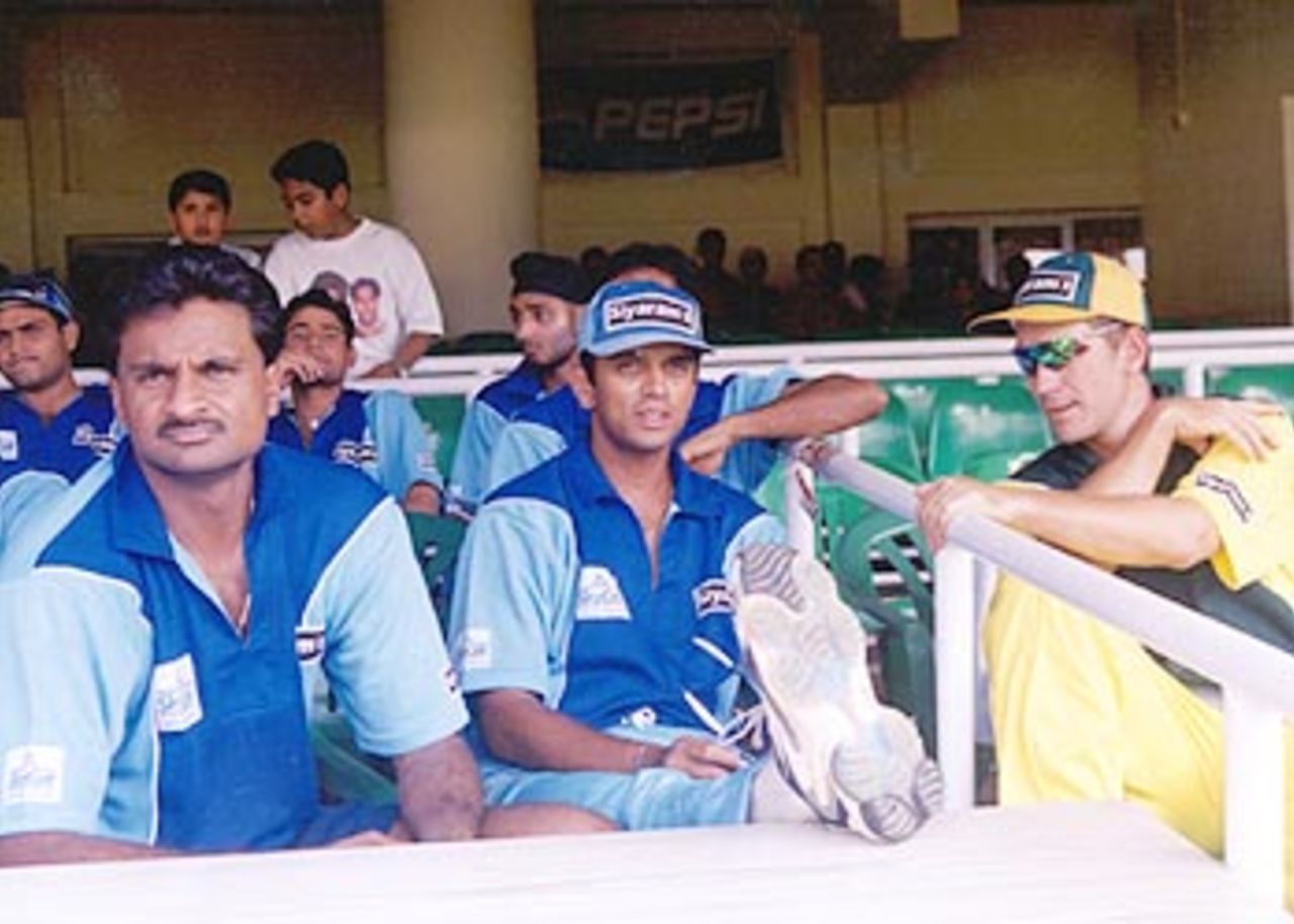 23 March 2001:  Australia in India, India-Australia Exhibition Match 2001, Siyaram Cup (Gujarat  Relief Fund One-Day), MA Chidambaram Stadium, Chepauk, Chennai.