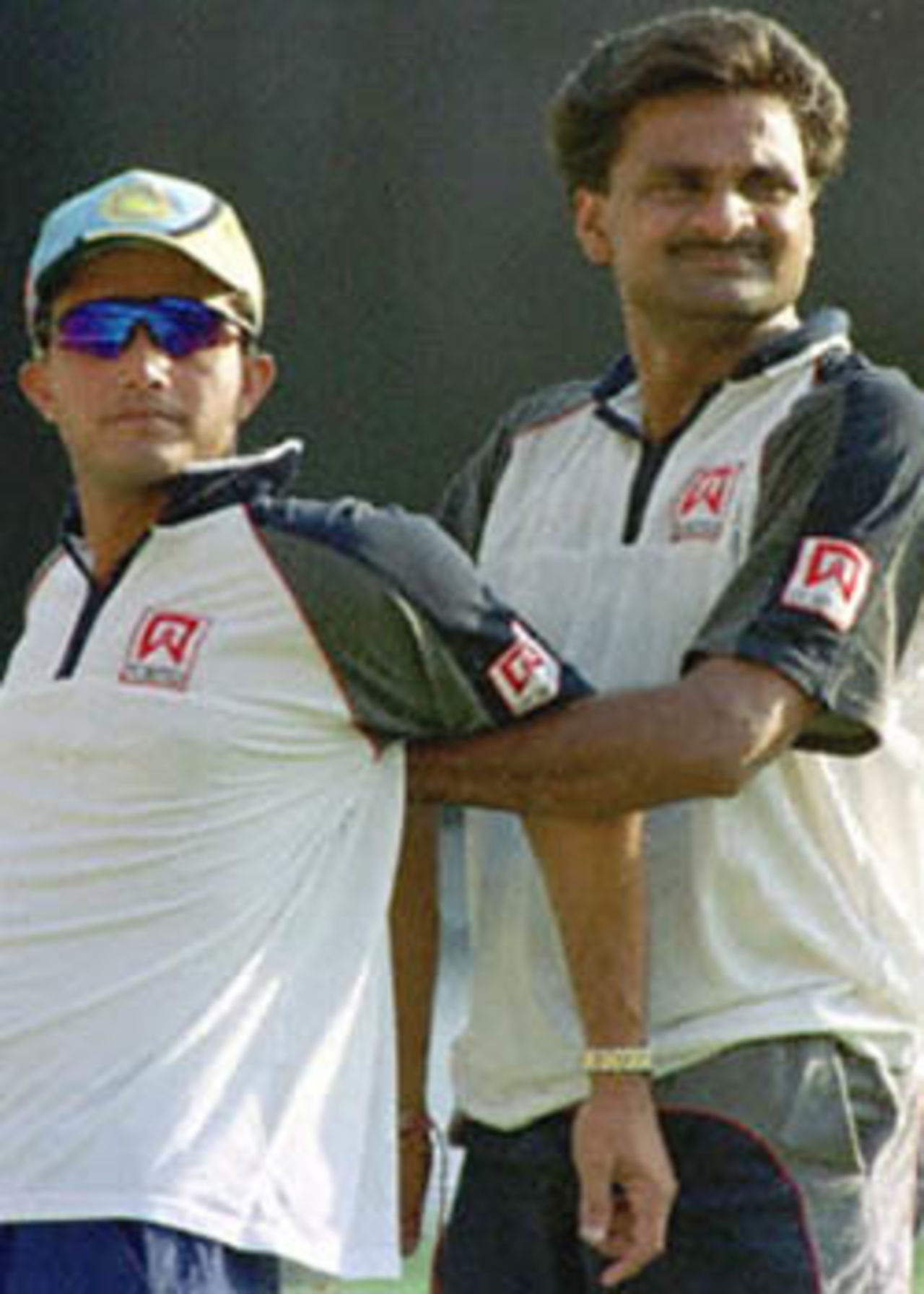 24 March 2001:The two teams undergo a rigorous workout at Bangalore on the eve of their five match one-day series.