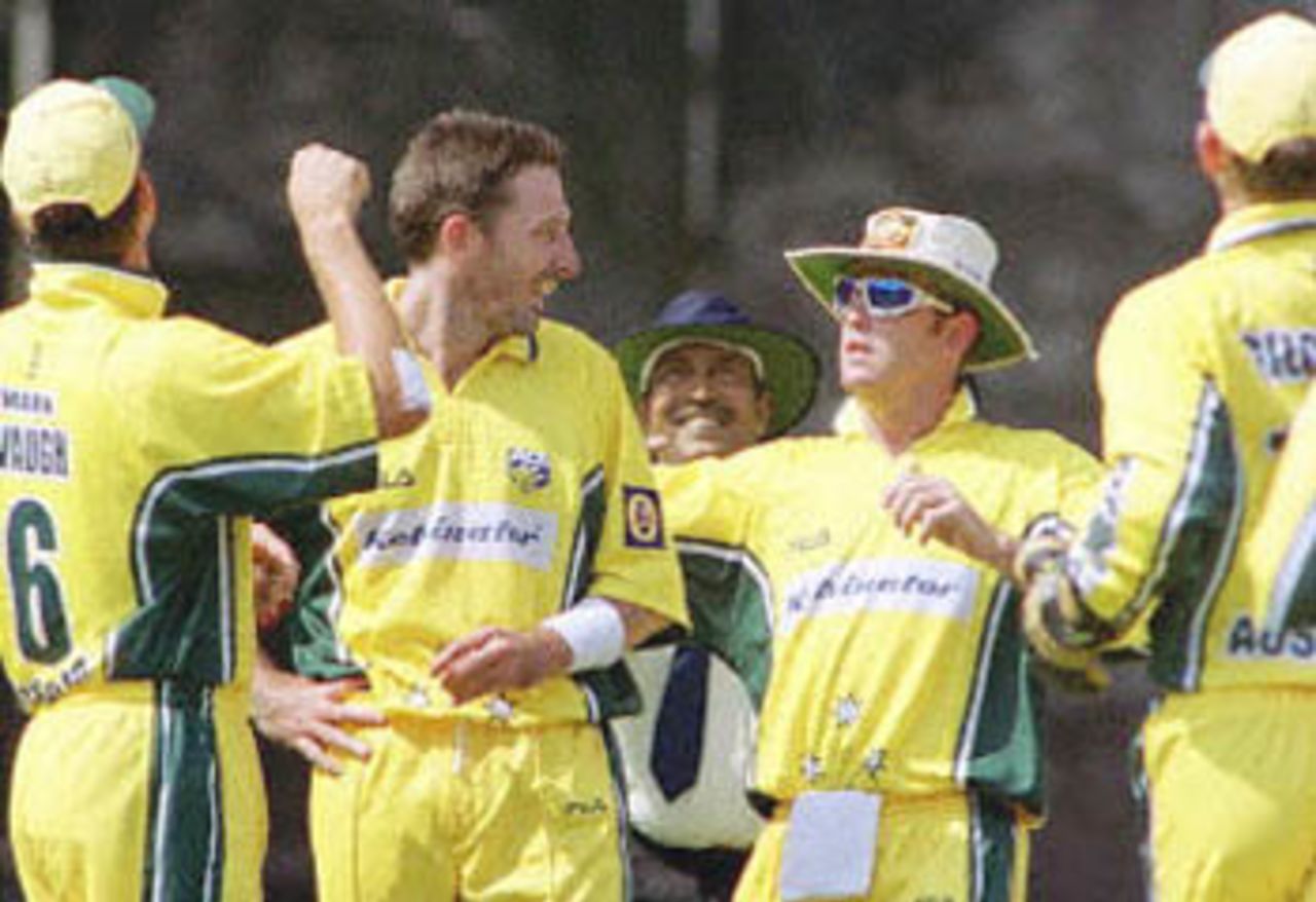 25 March 2001: Australia in India, 2000/01, 1st One-Day International, India v Australia, M.Chinnaswamy Stadium, Bangalore.