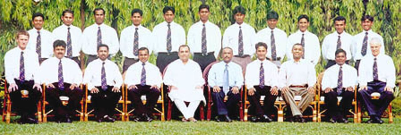 31 March 2001: Bangladesh's national side pose for a team photograph on the eve of their first overseas tour as a Test playing nation, to Zimbabwe.