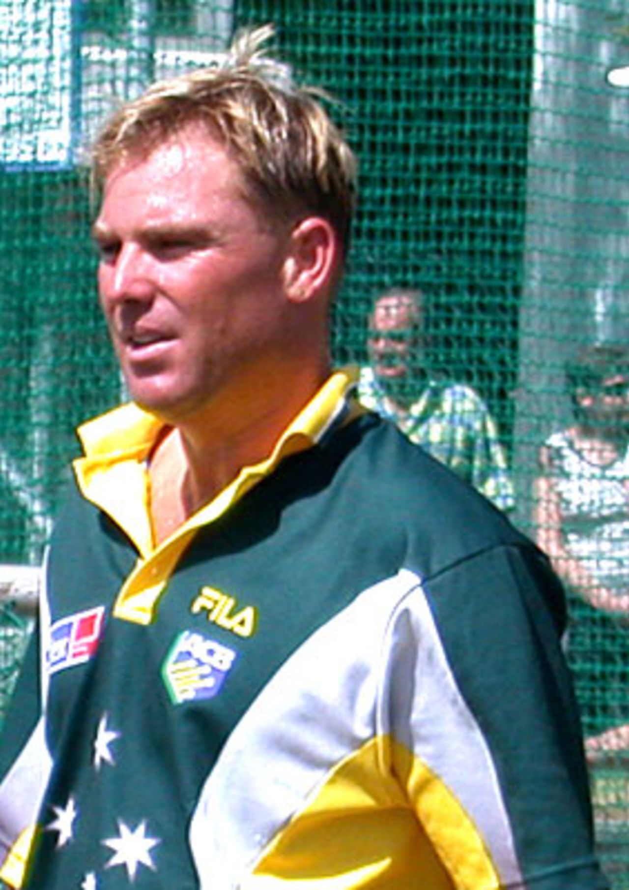 Shane Warne in the Newlands nets. Warne plays in his 100th Test match at Newlands on Friday