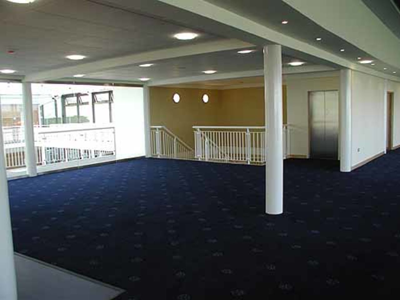 Pavilion construction at the Rose Bowl, Southampton