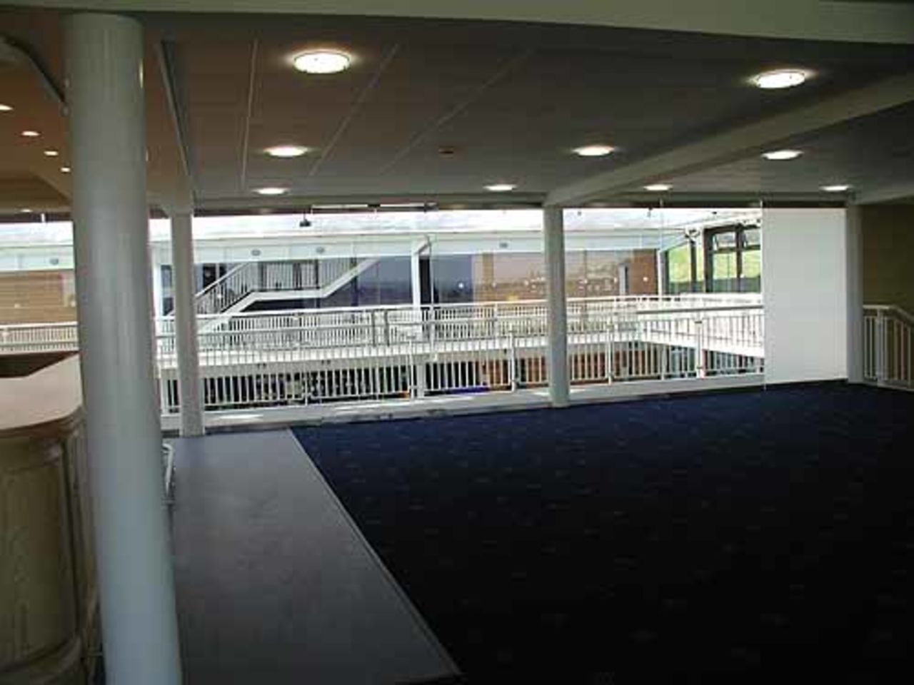 Pavilion construction at the Rose Bowl, Southampton