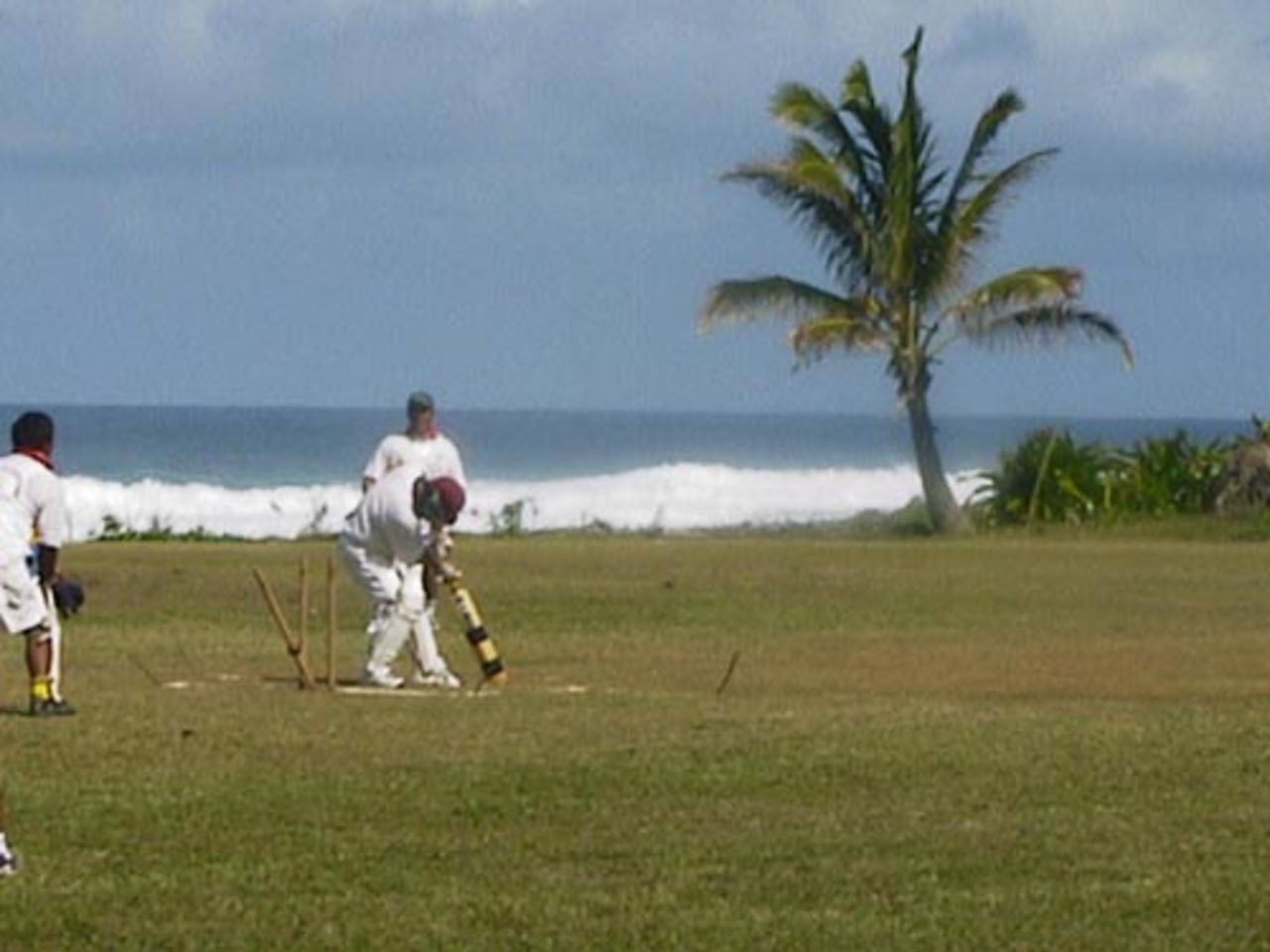 Cricket match in the Cook Islands