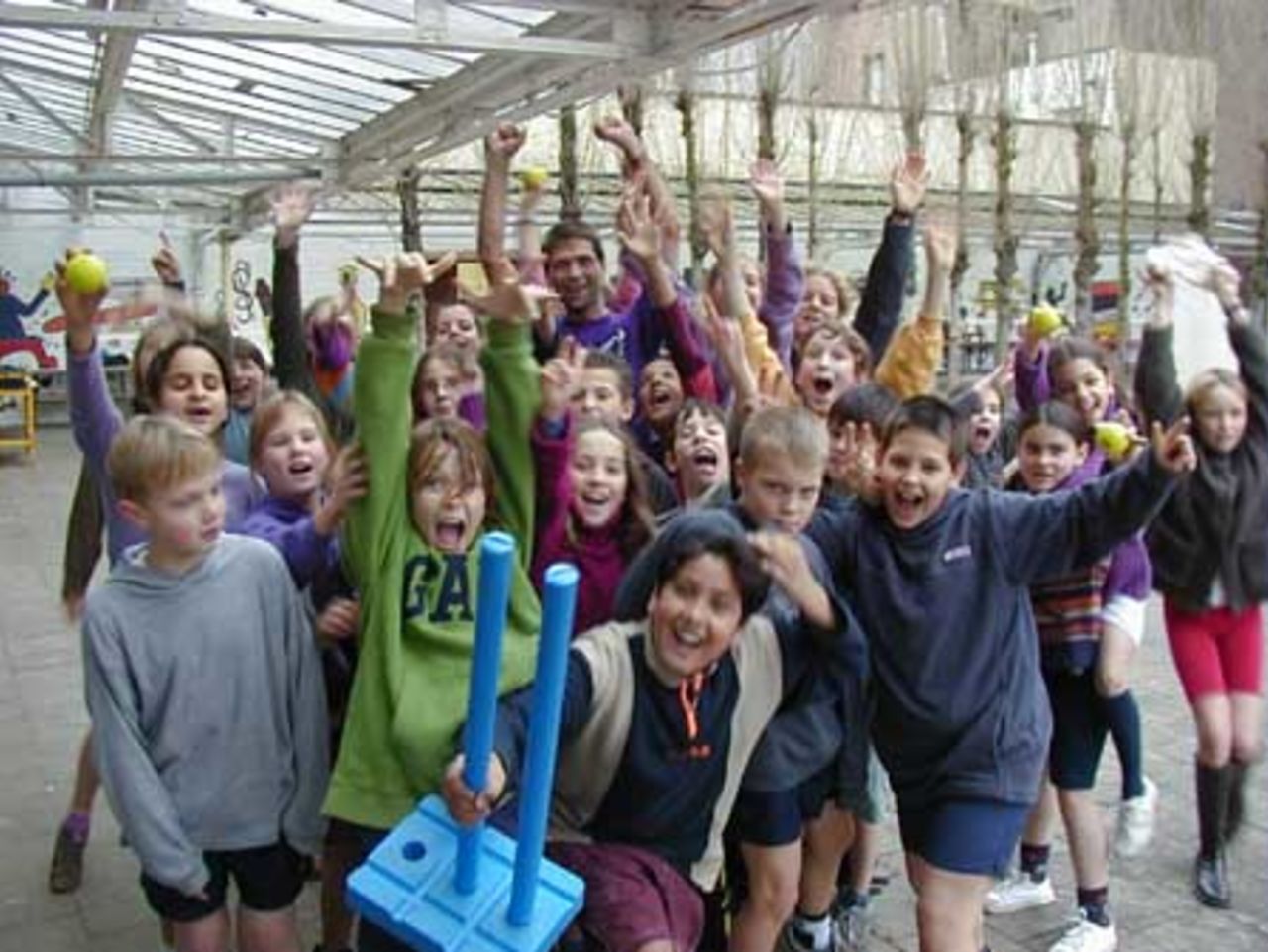 Happy cricket in Belgium