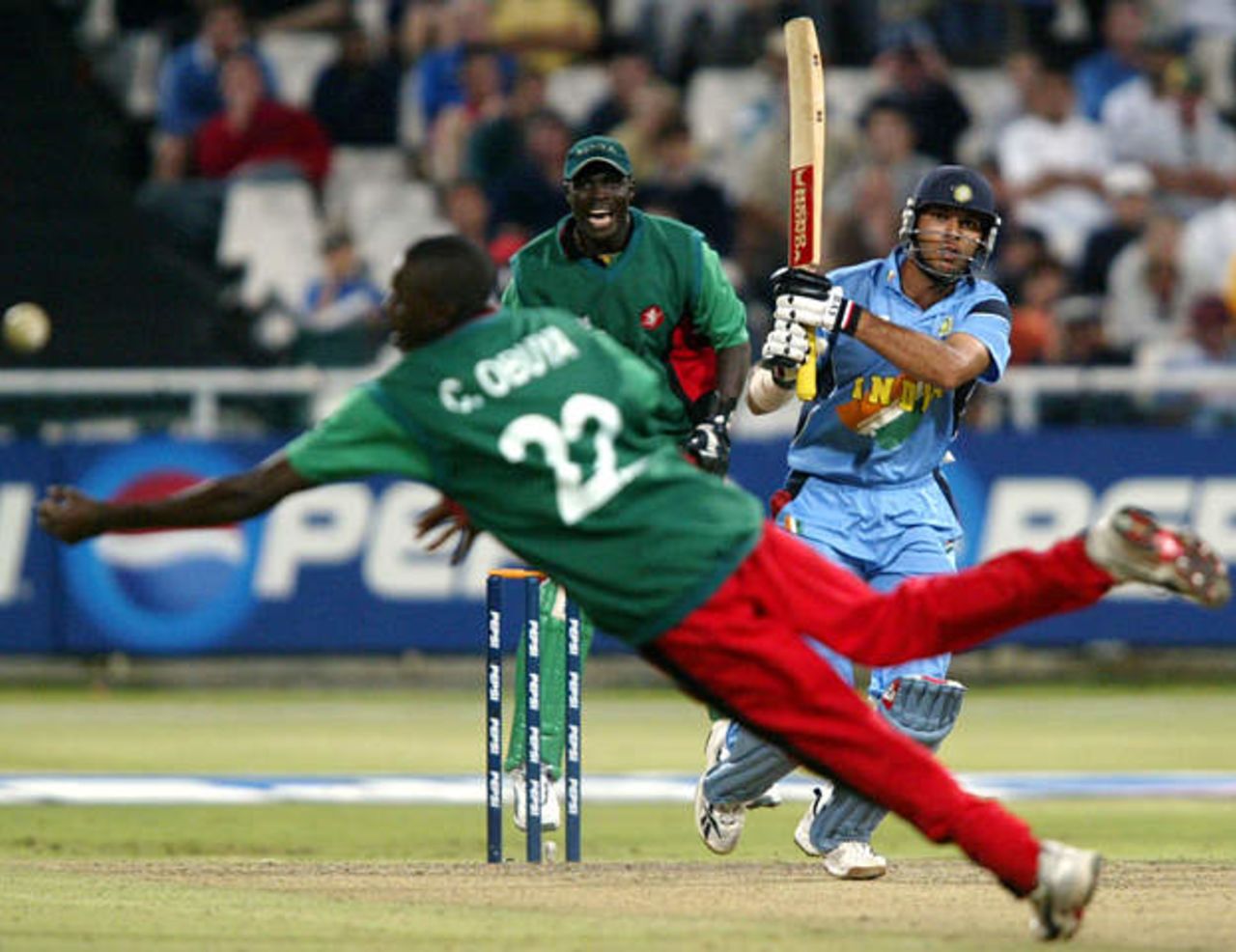 World Cup, 2003 -  India v Kenya at Cape Town, 7th March 2003