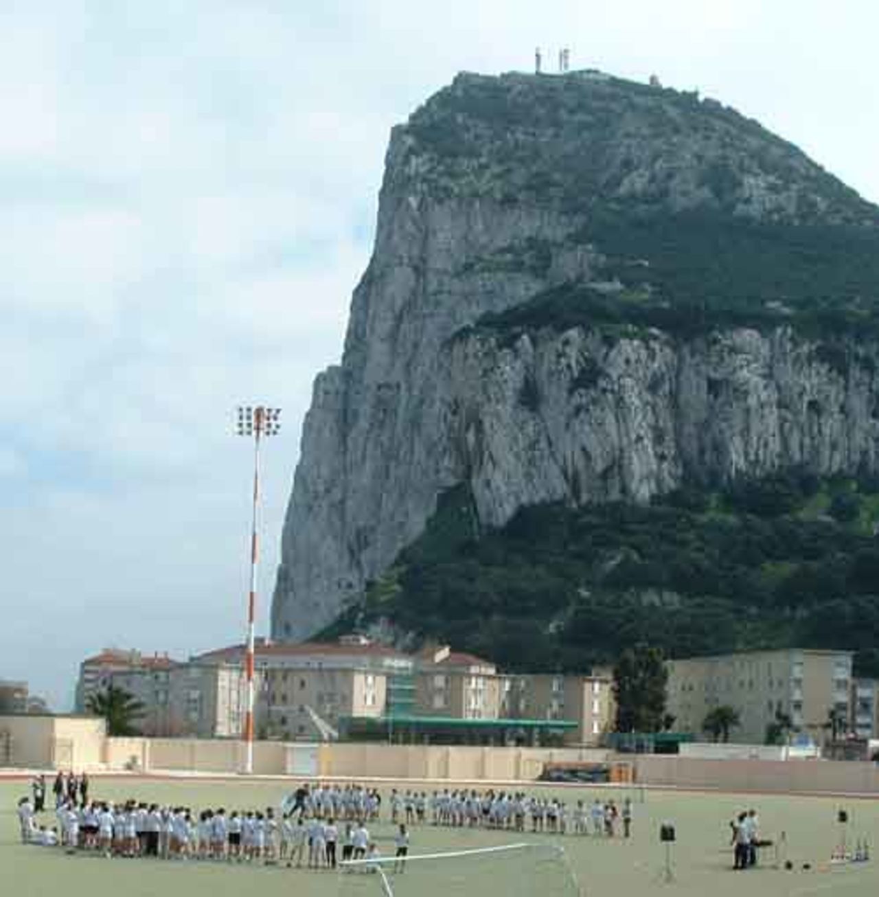 The 'Imagination' roadshow kicks off at the Sacred Heart Middle School under the watchful gaze of the Rock of Gibraltar.