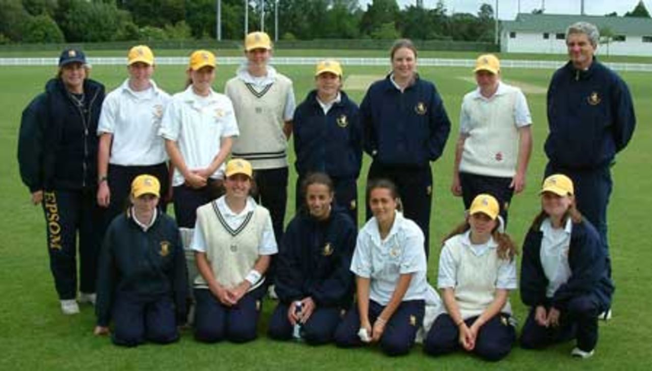 Epsom Girls' Grammar School, winners of the 2002 National Secondary Schoolgirls' Cricket Competition.