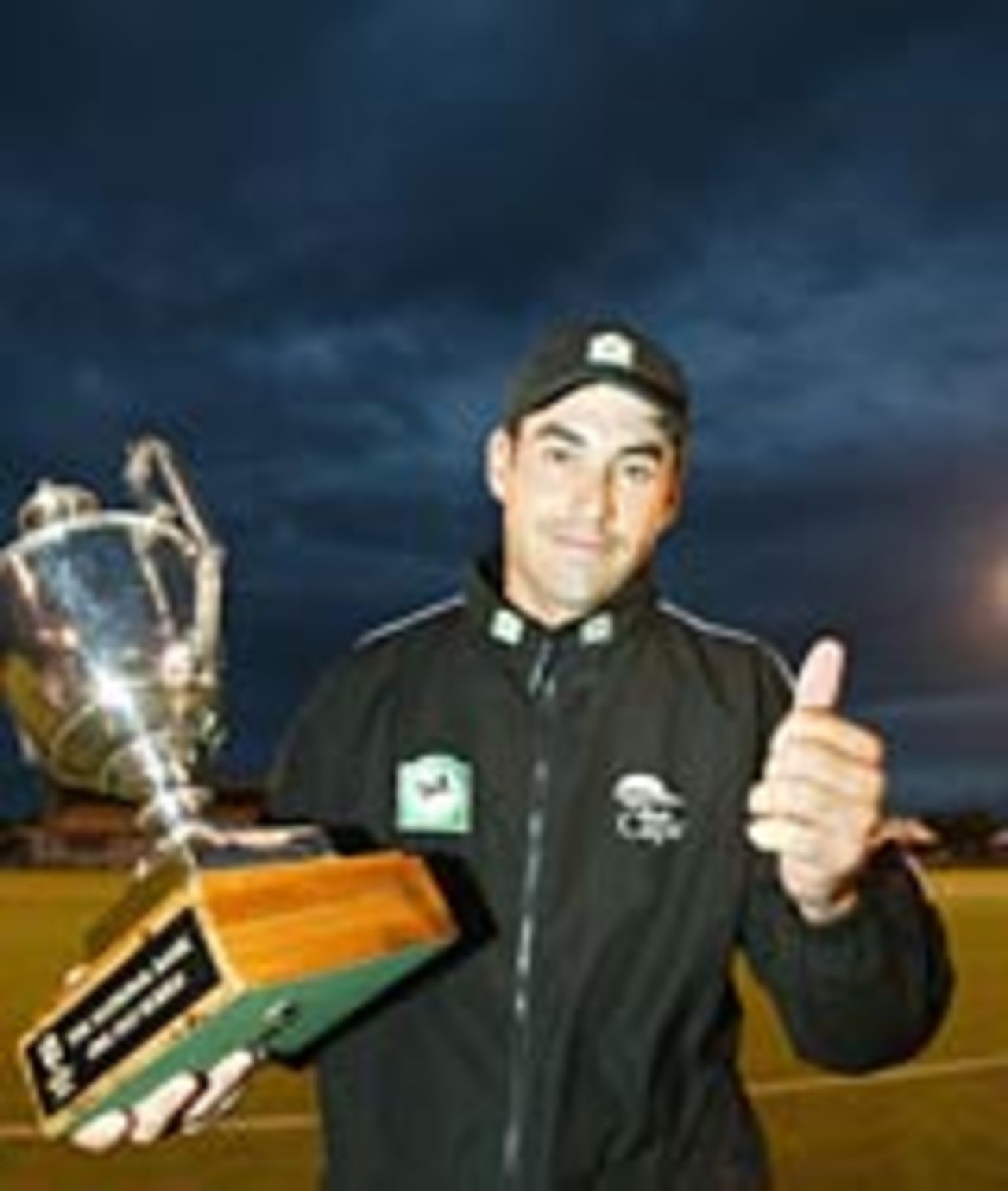 Stephen Fleming: celebrating after a 5-1 series win over South Africa, March 2, 2004