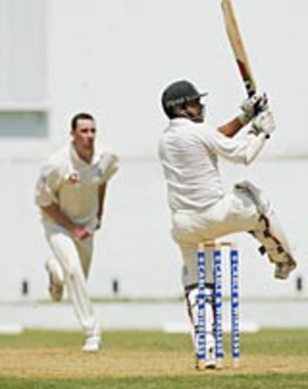 Mario Ventura on his way to 51, Jamaica v England XII, Sabina Park, March 2, 2004