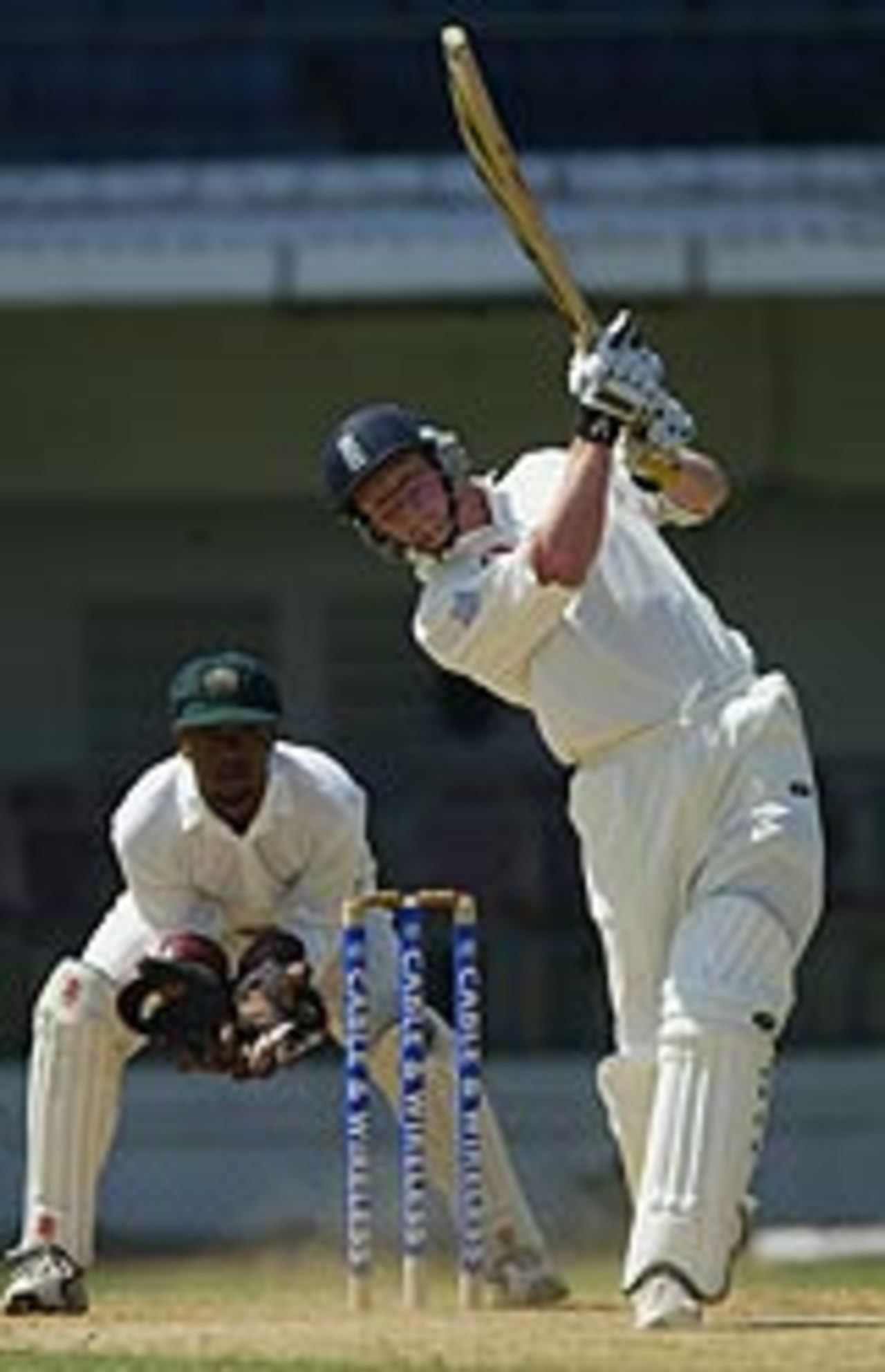 Paul Collingwood on his way to a hundred against Jamaica