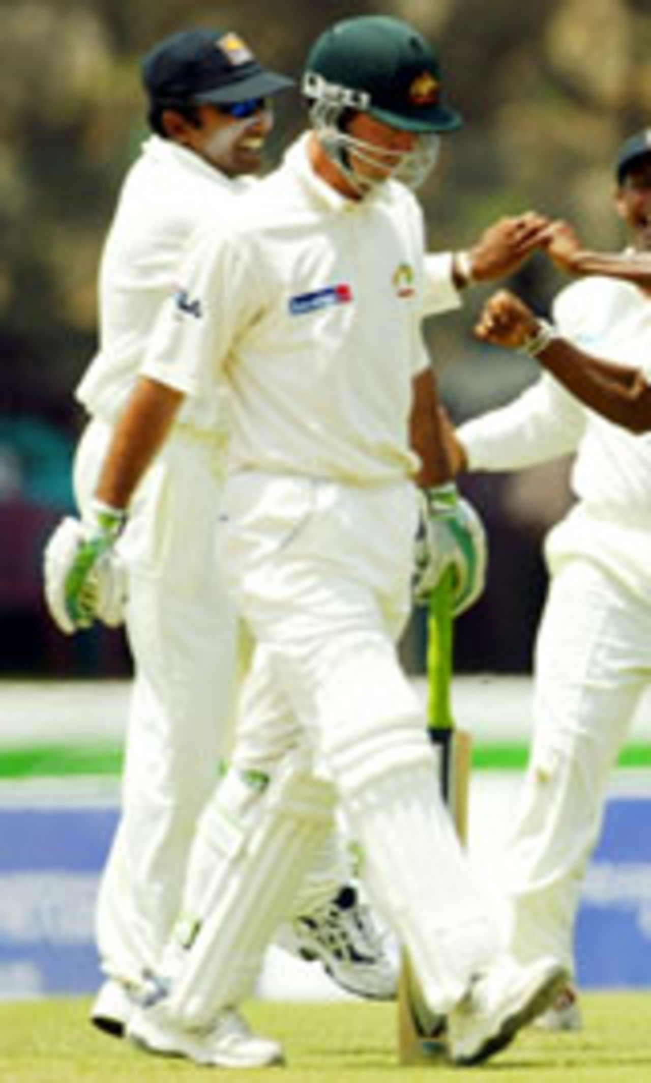 Ricky Ponting walks off after being stumped off Upul Chandana, Sri Lanka v Australia, 1st Test, Galle, 1st day, March 8, 2004