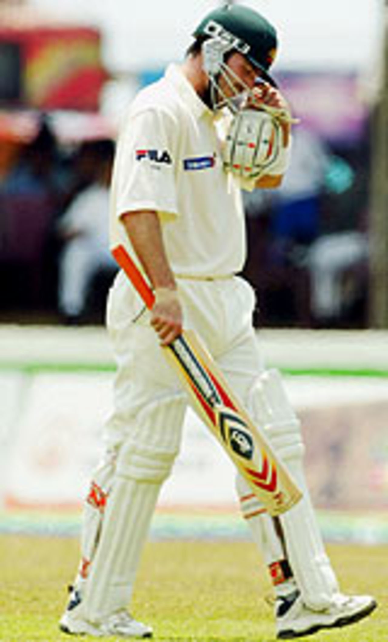 Damien Martyn is dismissed after scoring 42, Sri Lanka v Australia, 1st Test, Galle, 1st day, March 8, 2004