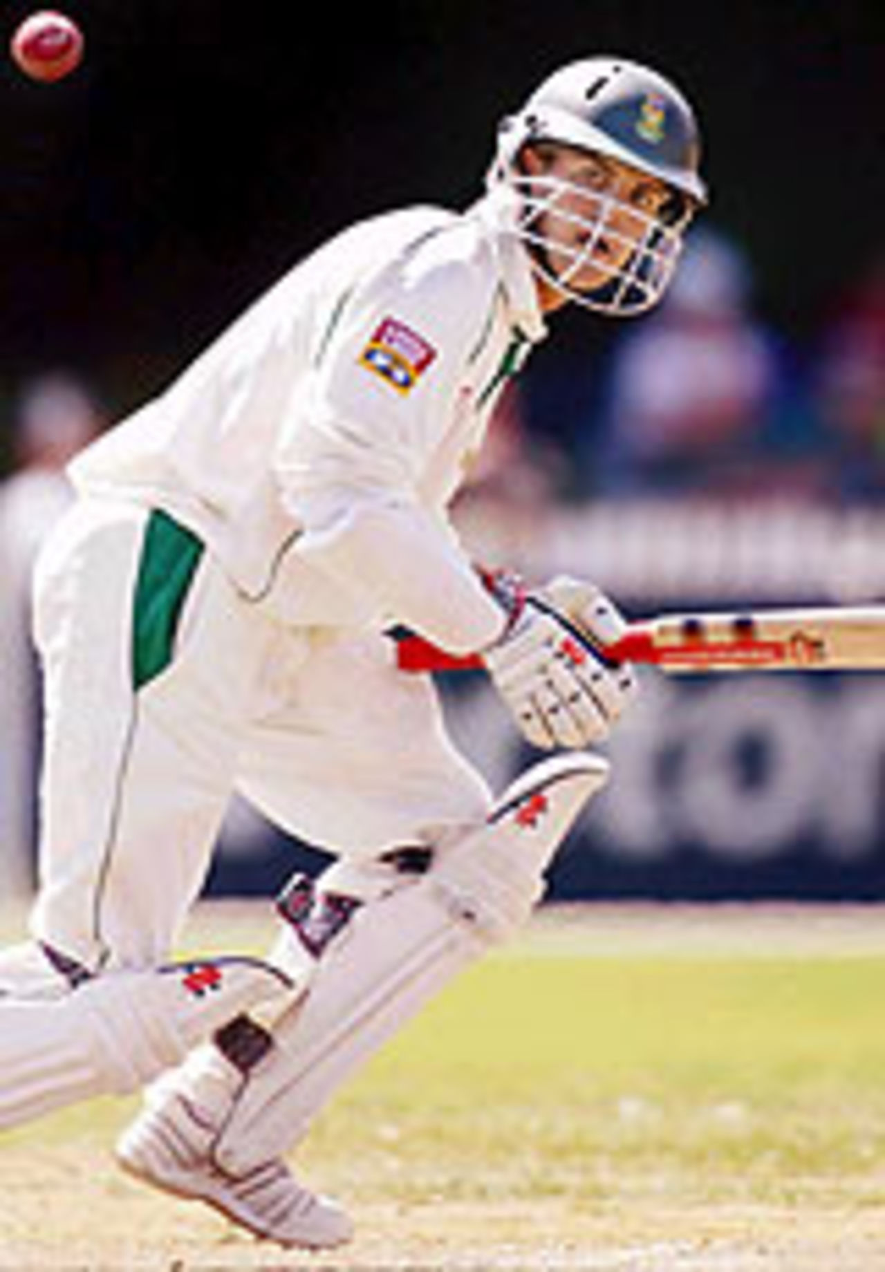 Jacques Rudolph in action, New Zealand v South Africa, 1st Test, Hamilton, 1st day, March 10, 2004