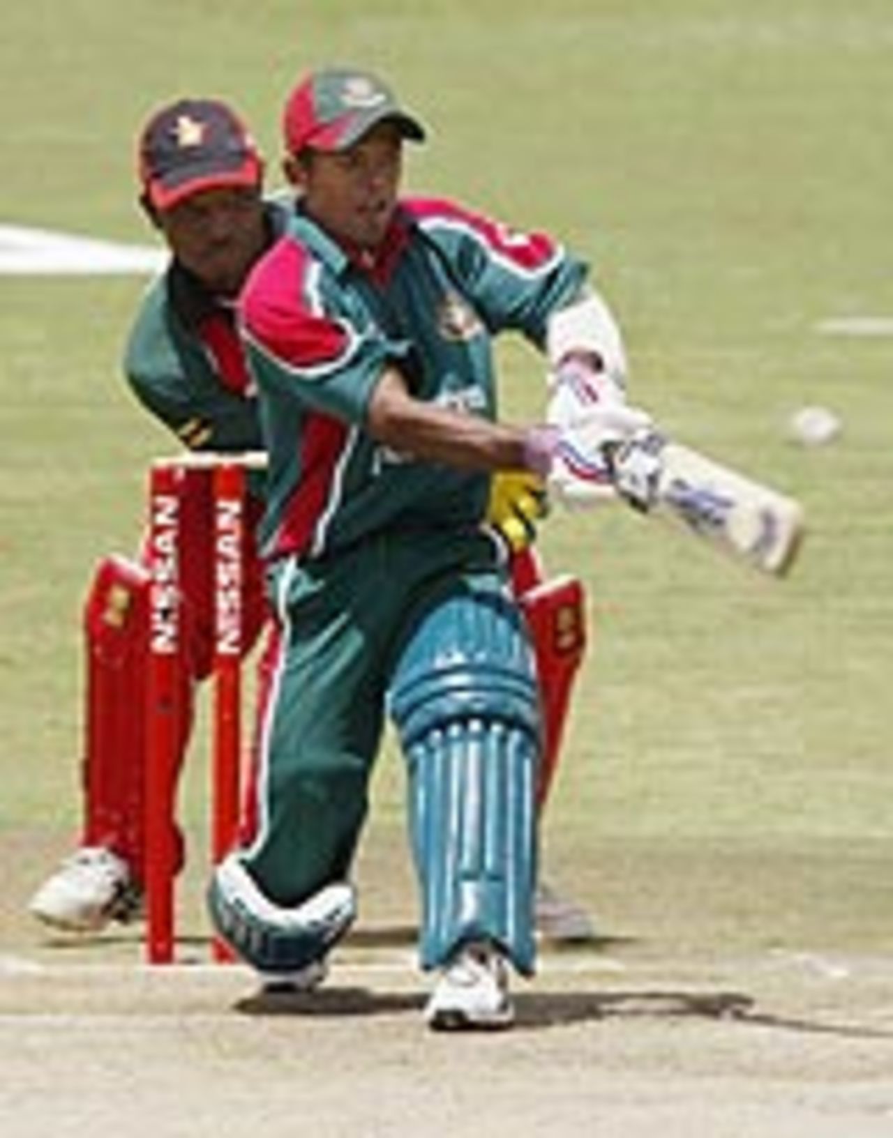 Rajin Saleh batting, Bangladesh v Zimbabwe, 3rd ODI, Harare