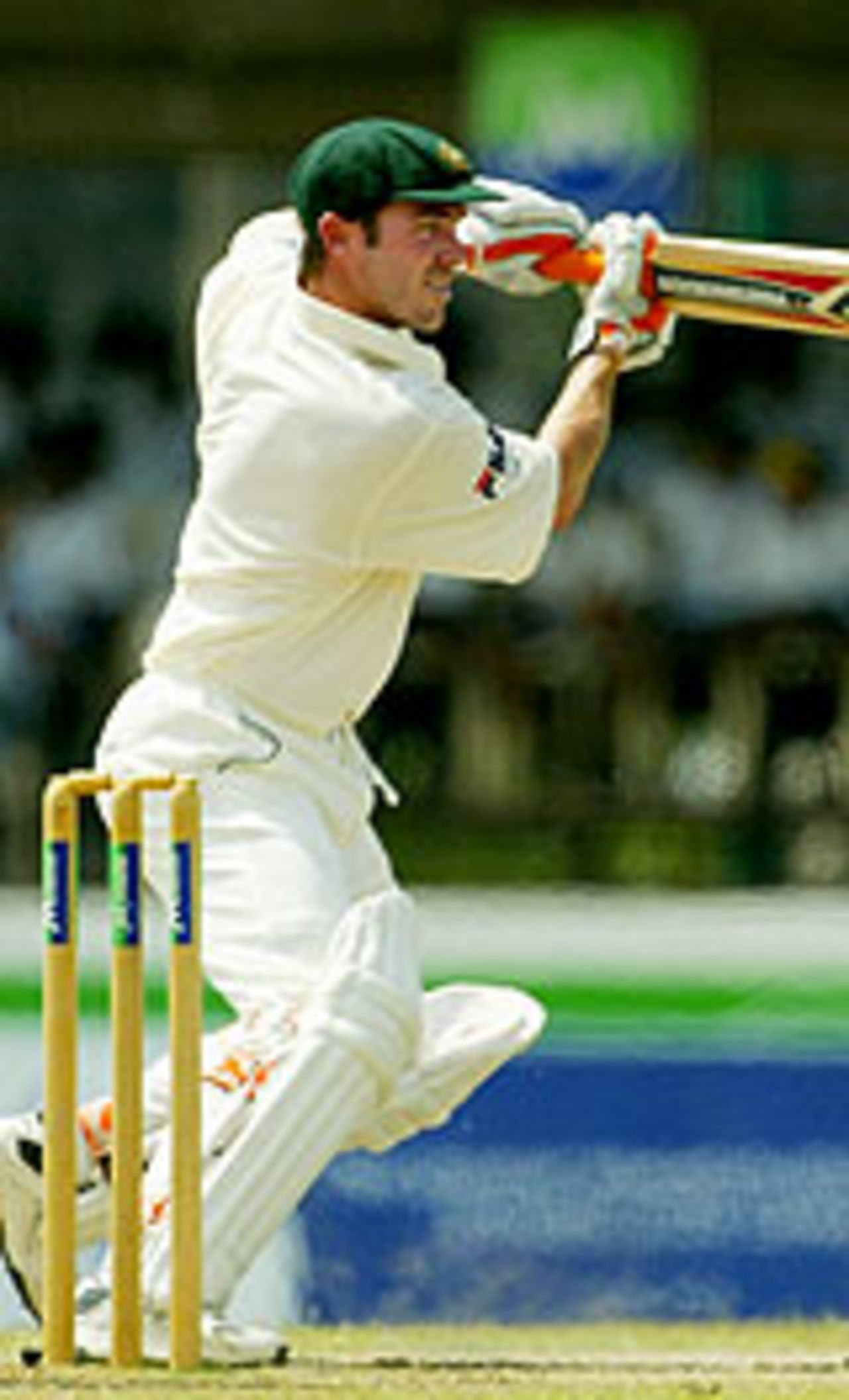 Damien Martyn cuts a ball, Sri Lanka v Australia, 1st Test, Galle, March 11, 2004