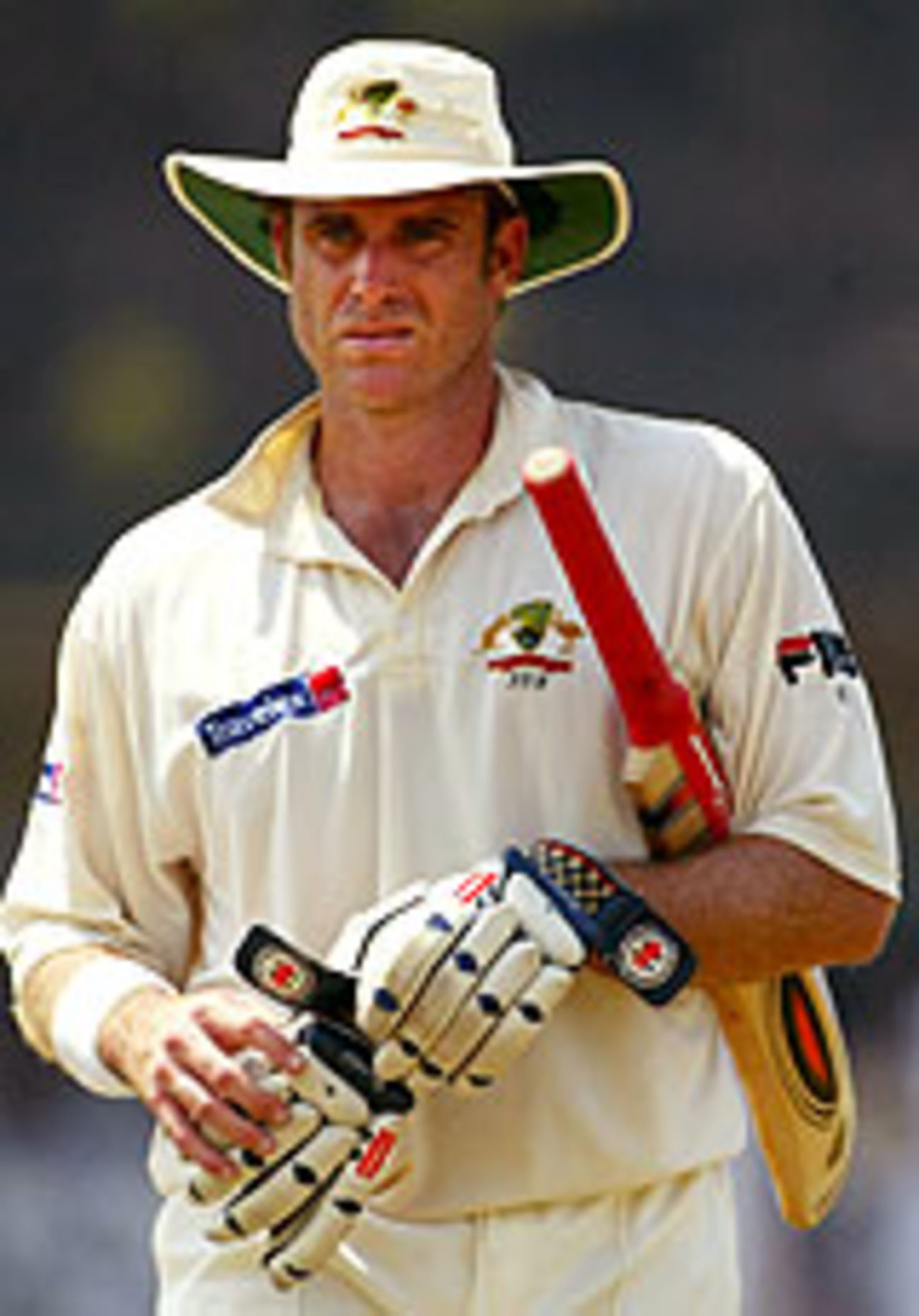 Matthew Hayden walks off after his dismissal, Sri Lanka v Australia, 1st Test, Galle, March 11, 2004
