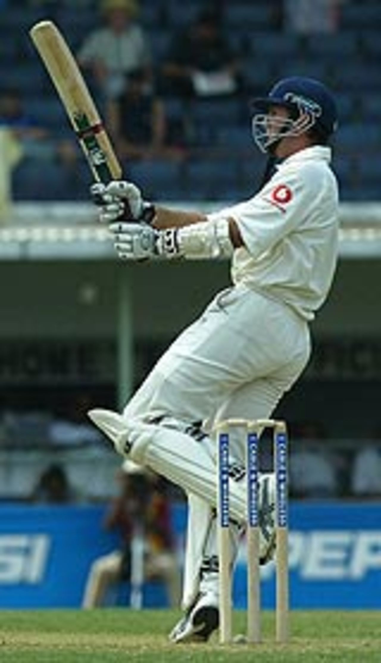 Michael Vaughan pulls at Sabina Park