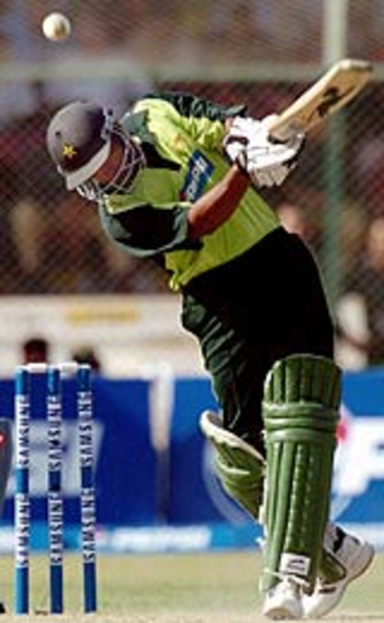 Yousuf Youhana hits out, Pakistan v India, 1st ODI, Karachi, March 13, 2004