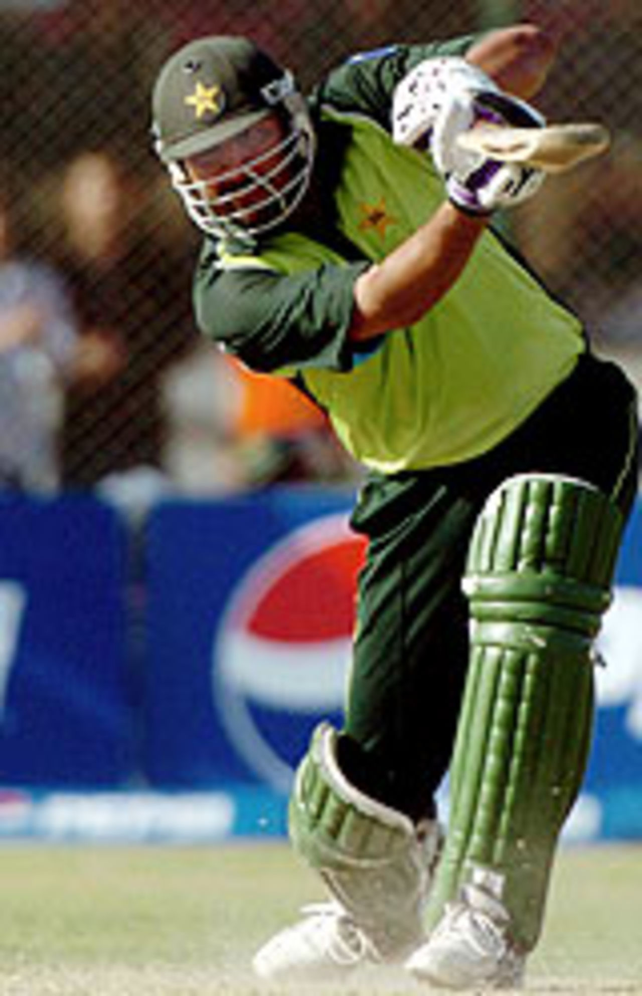 Inzamam-ul-Haq on his way to a magnificent hundred, Pakistan v India, 1st ODI, Karachi, March 13, 2004