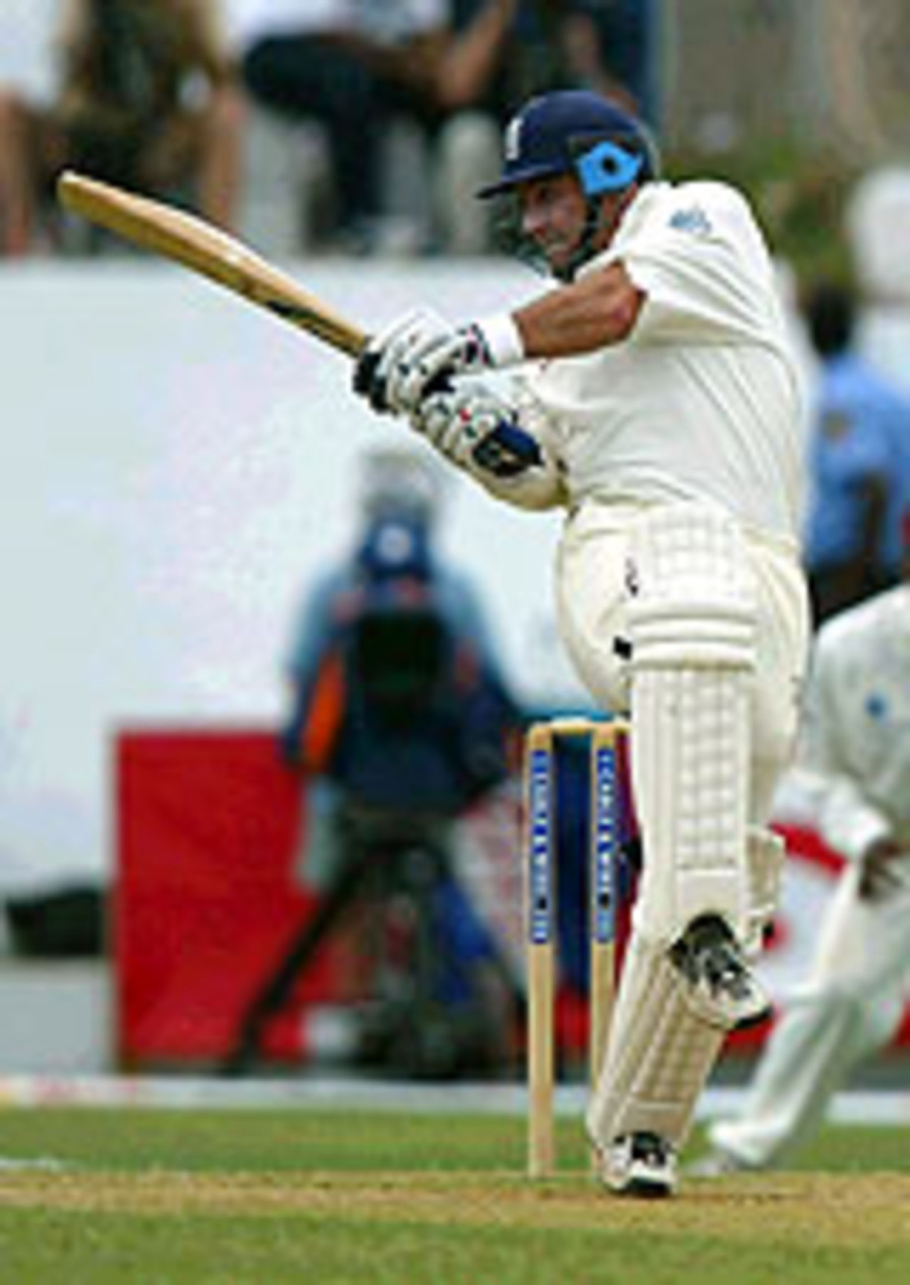 Graham Thorpe hooks and is caught off Tino Best, West Indies v England, 1st Test, Kingston, 3rd day, March 13, 2004