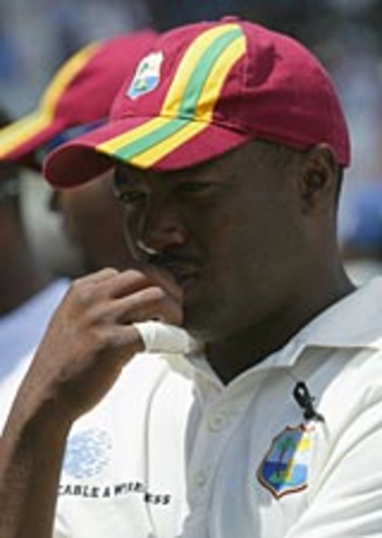 A dejected Brian Lara , West Indies v England, 1st Test, Sabina Park, 4th day, March 14, 2004