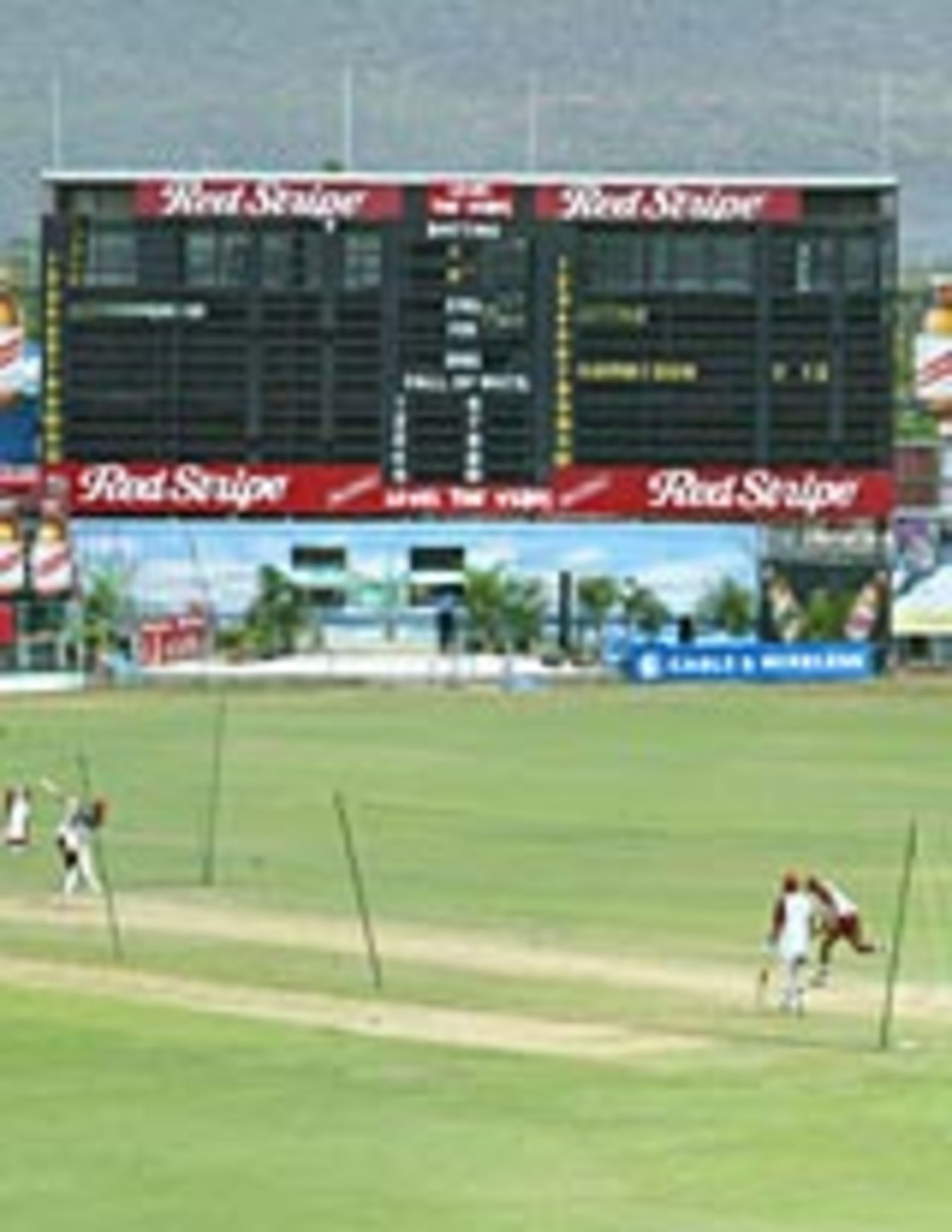 West Indies post-defeat nets, Kingston, March 16, 2004