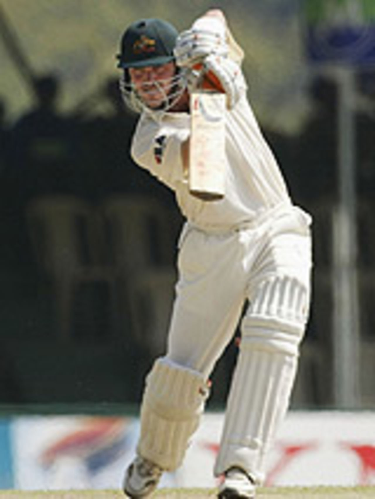 Damien Martyn cover-drives, Sri Lanka v Australia, 2nd Test, Kandy, 3rd day, March 19, 2004