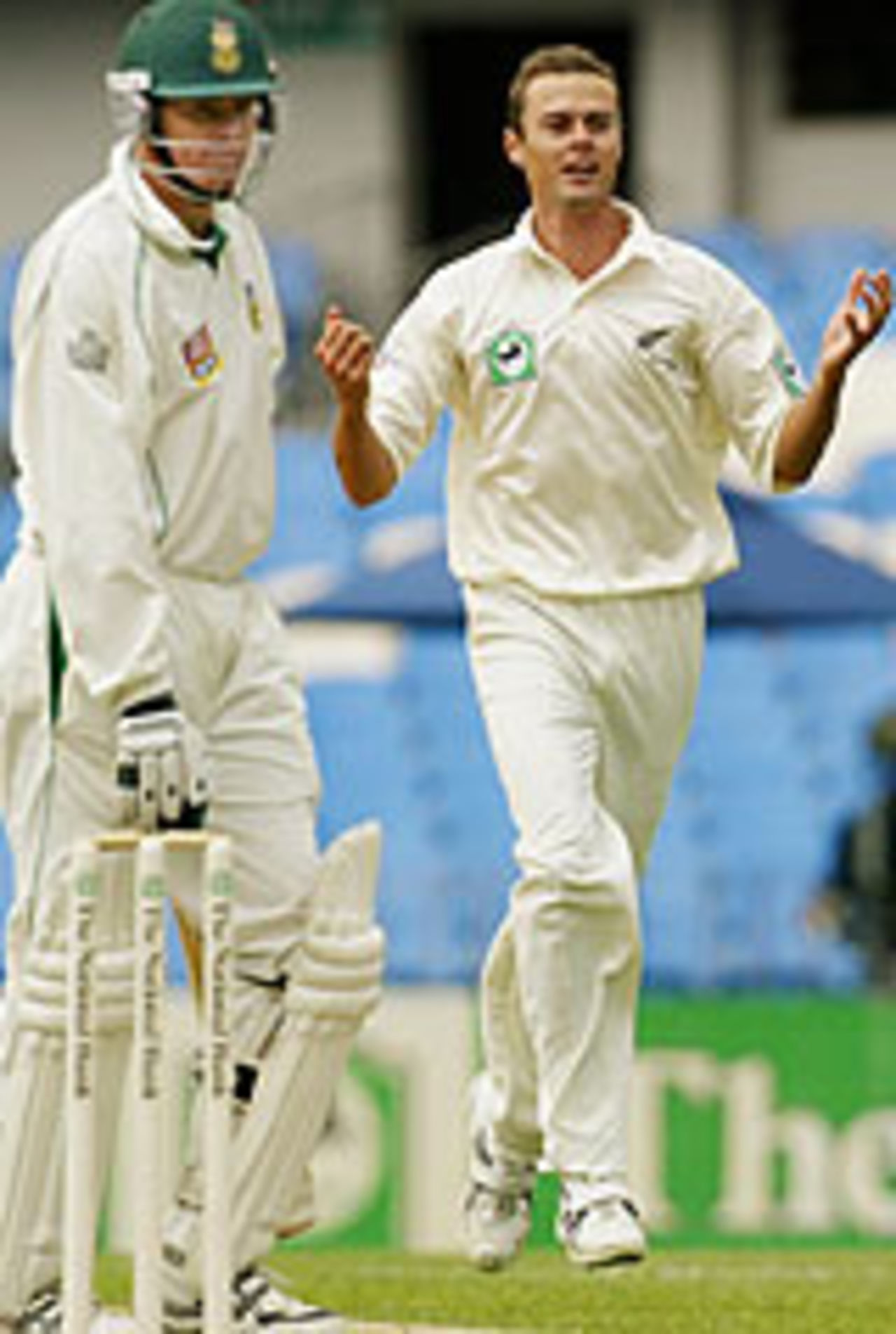 Chris Martin takes another wicket, New Zealand v South Africa, 2nd Test, Auckland, 5th day, March 22, 2004