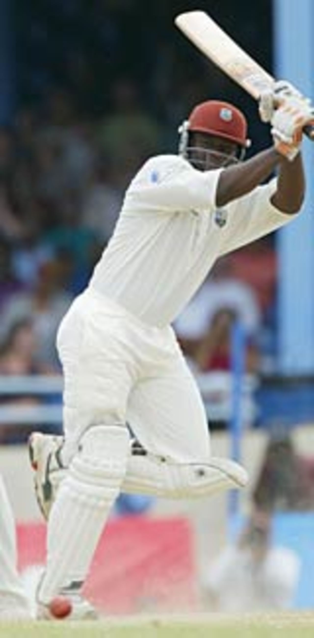 Ridley Jacobs on his way to 70, West Indies v England, 2nd Test, Trinidad, March 22, 3004