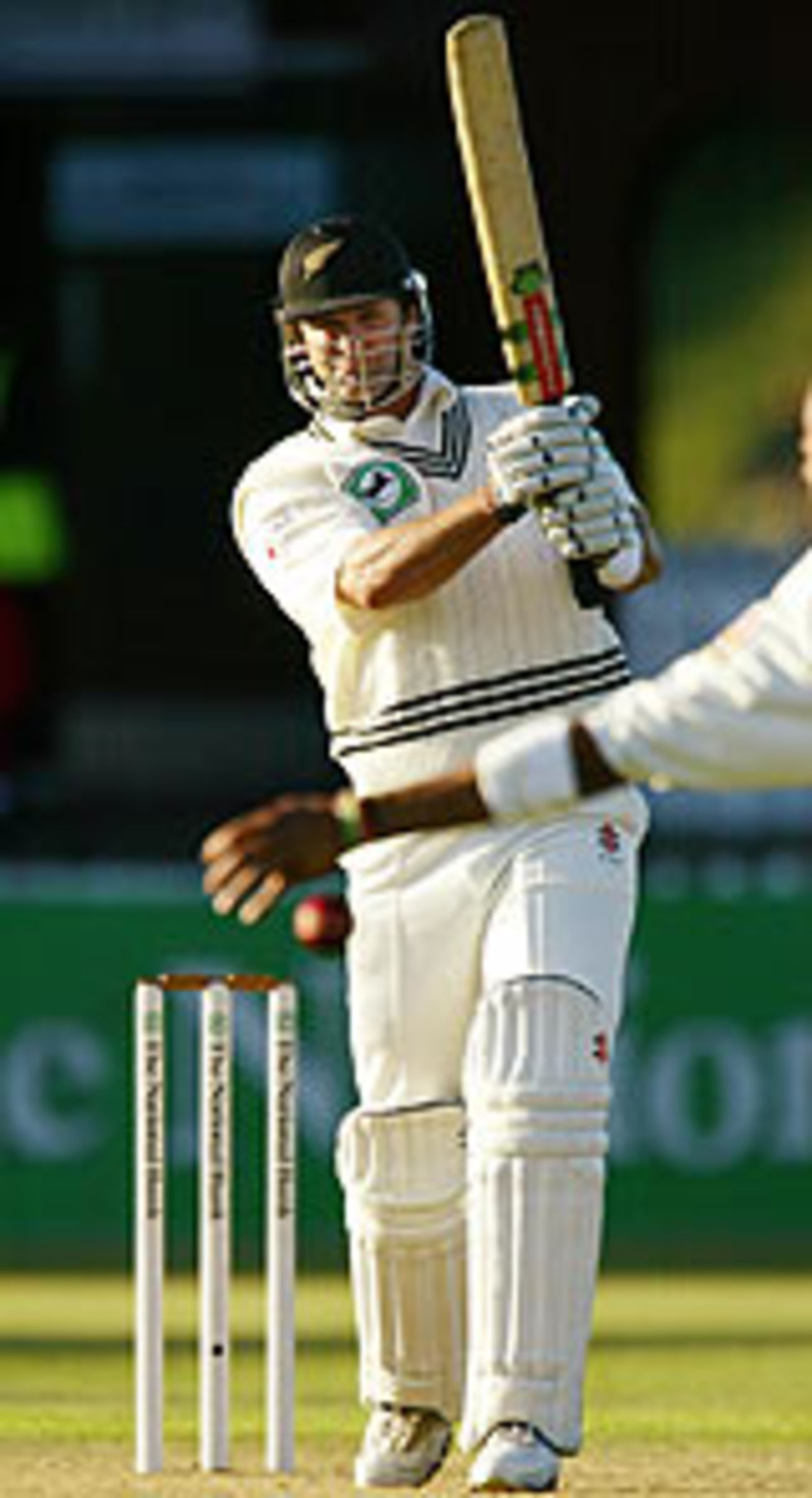 Chris Cairns turned piled on the runs at the end of the day, New Zealand v South Africa, 3rd Test, Wellington, 1st day, March 26, 2004