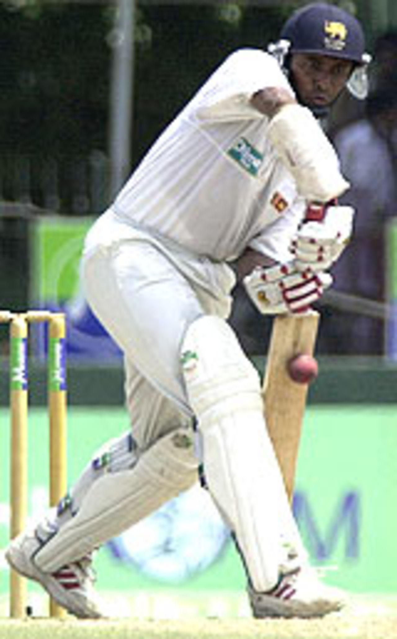 Hashan Tillakaratne playes a stroke, Sri Lanka v Australia, 3rd Test, Colombo, 3rd day, March 26, 2004