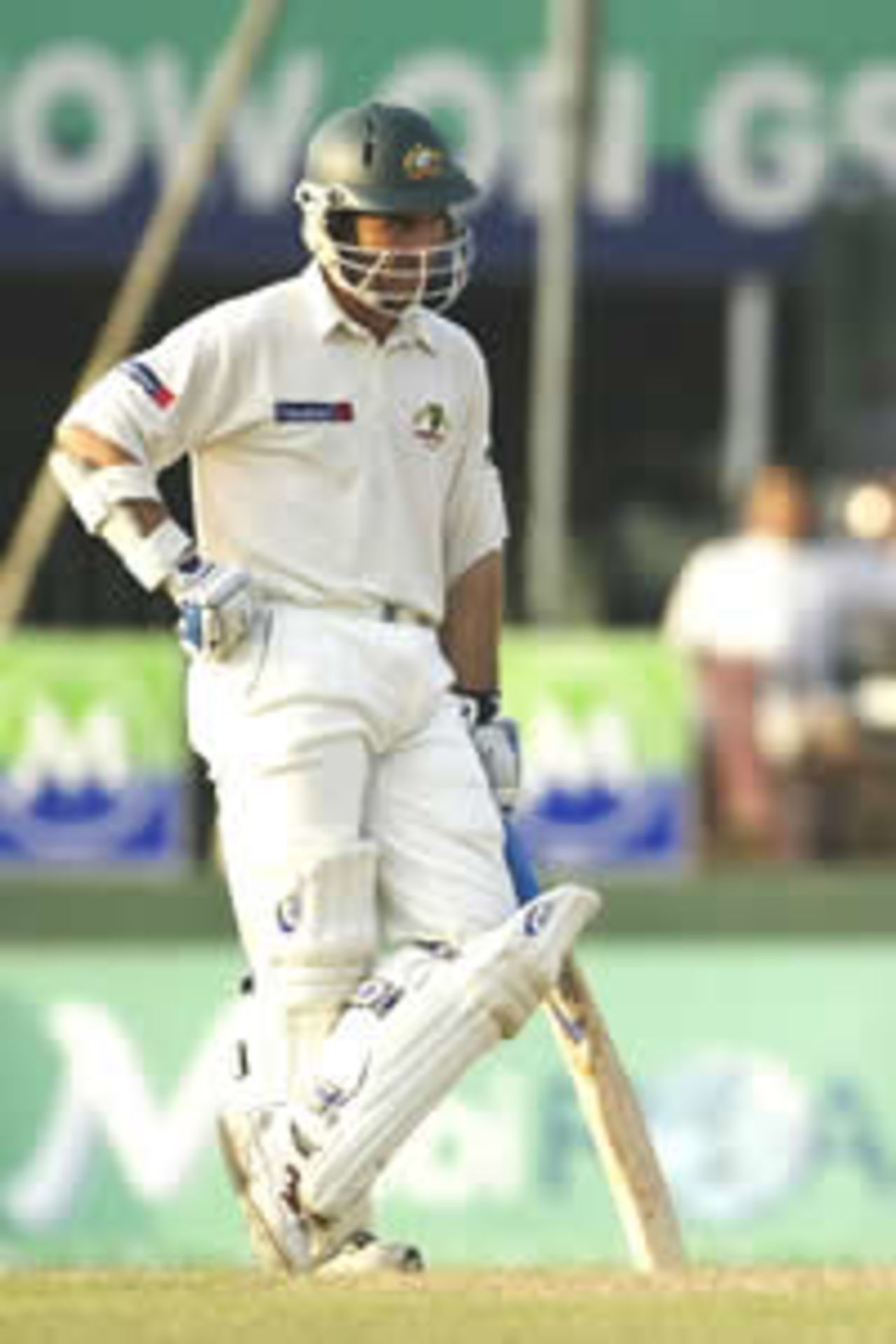 Australia's hopes of victory rest on Justin Langer, who fiinished 29 not out on day 3 in Colombo