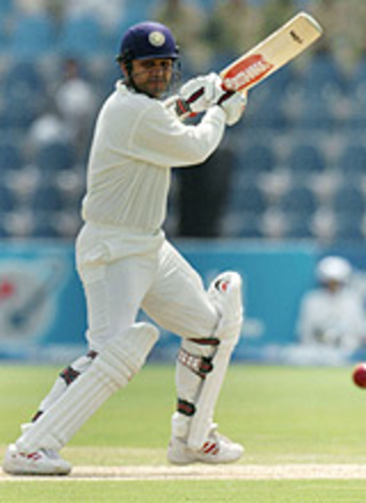 Virender Sehwag cuts the ball, Pakistan v India, 1st Test, Multan, 1st day, March 28, 2004