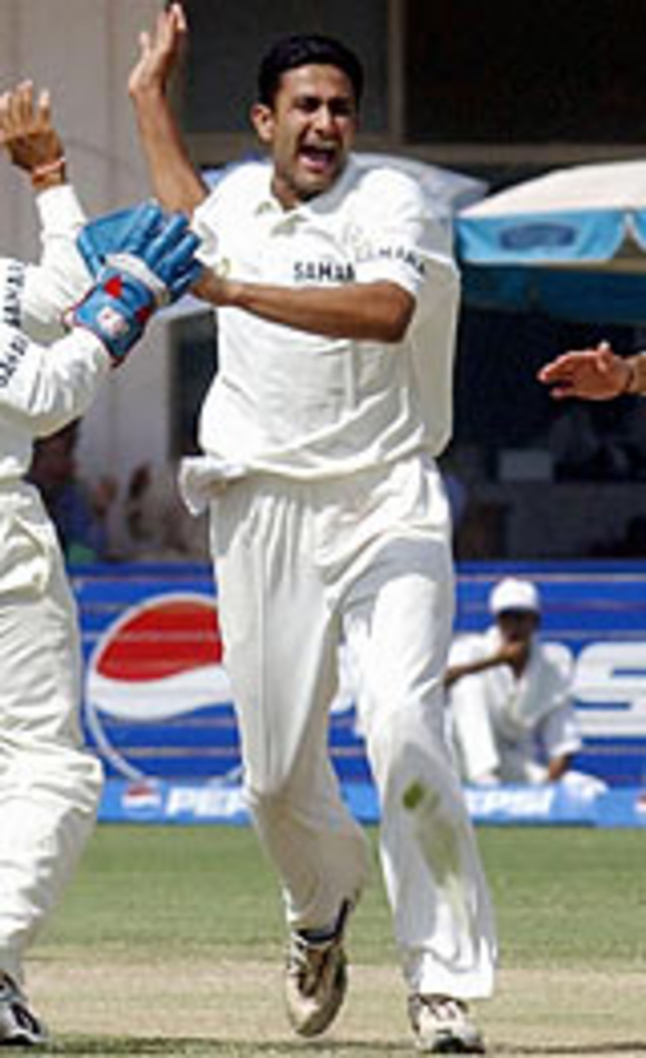 Anil Kumble dismisses Inzamam-ul-Haq, Pakistan v India, 1st Test, Multan, 3rd day, March 30, 2004