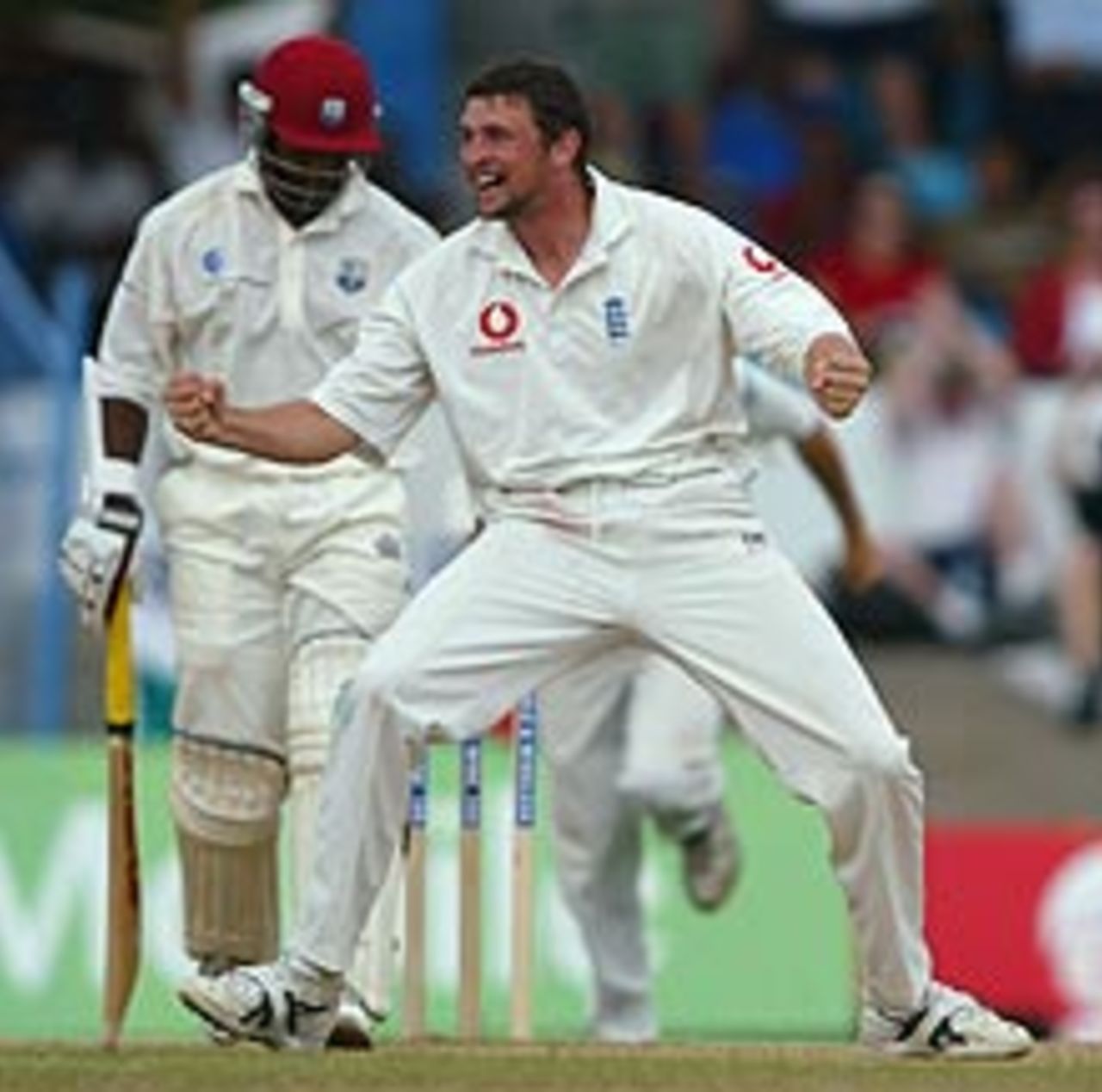 Harmison enjoys taking Lara's wicket in Trinidad