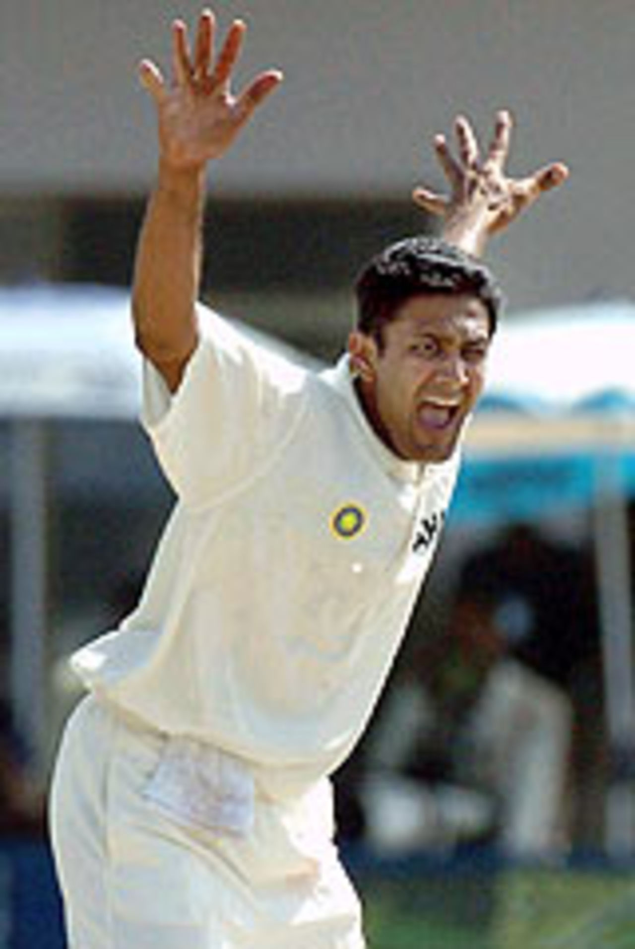 Anil Kumble appeals against Imran Farhat, Pakistan v India, 1st Test, Multan, 4th day, March 31, 2004