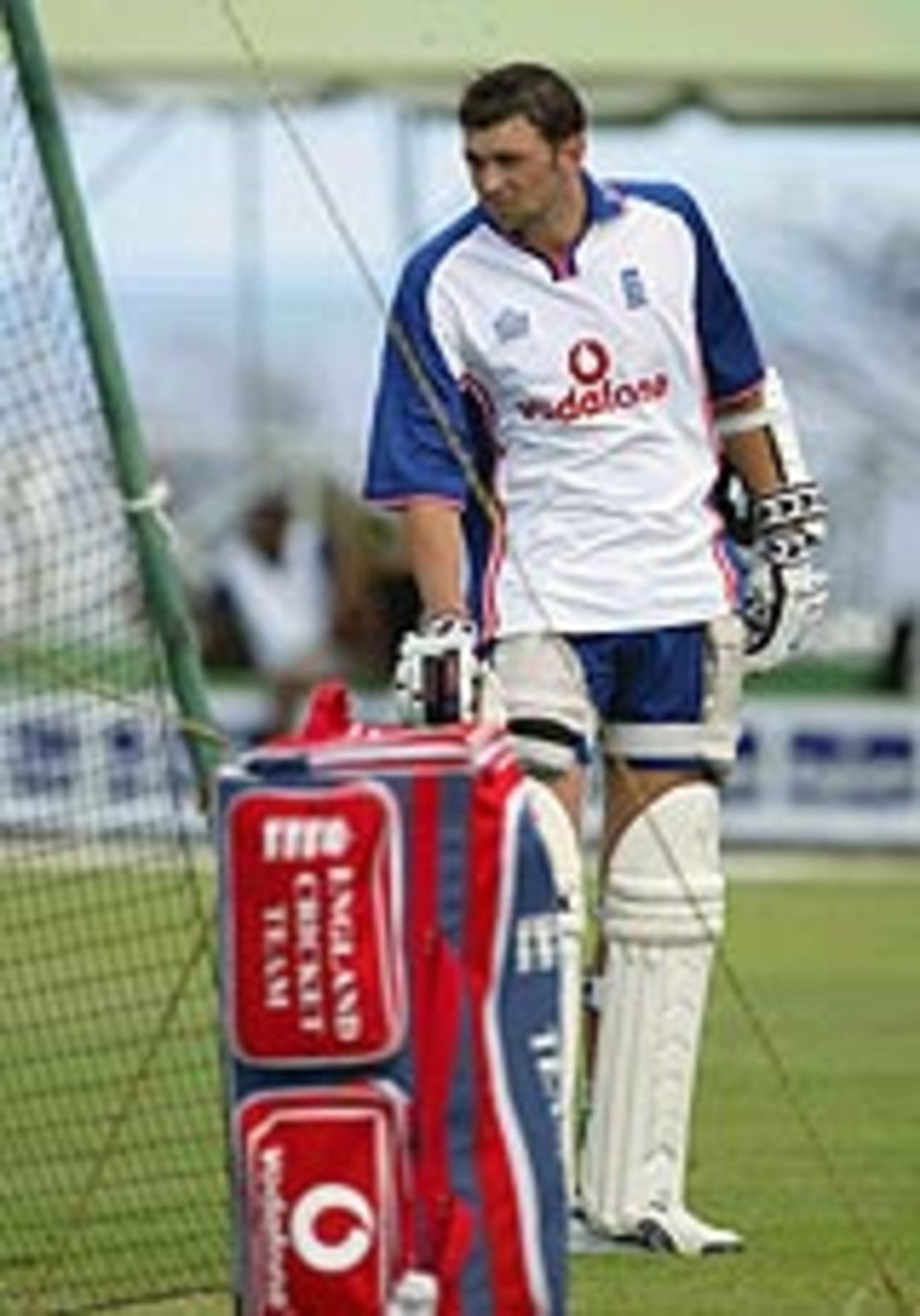Steve Harmison waits to bat in the nets, England v West Indies, 3rd Test, Barbados