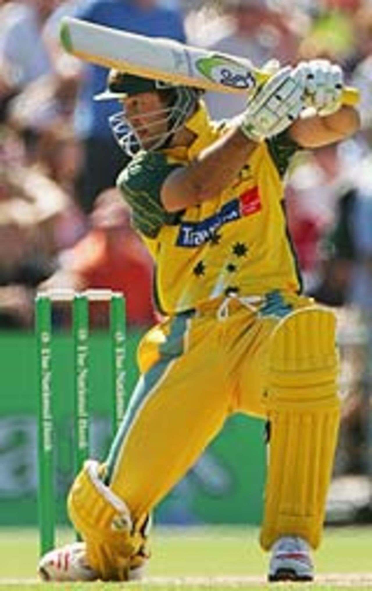 Ricky Ponting glides one to the off, New Zealand v Australia, 5th ODI, Napier