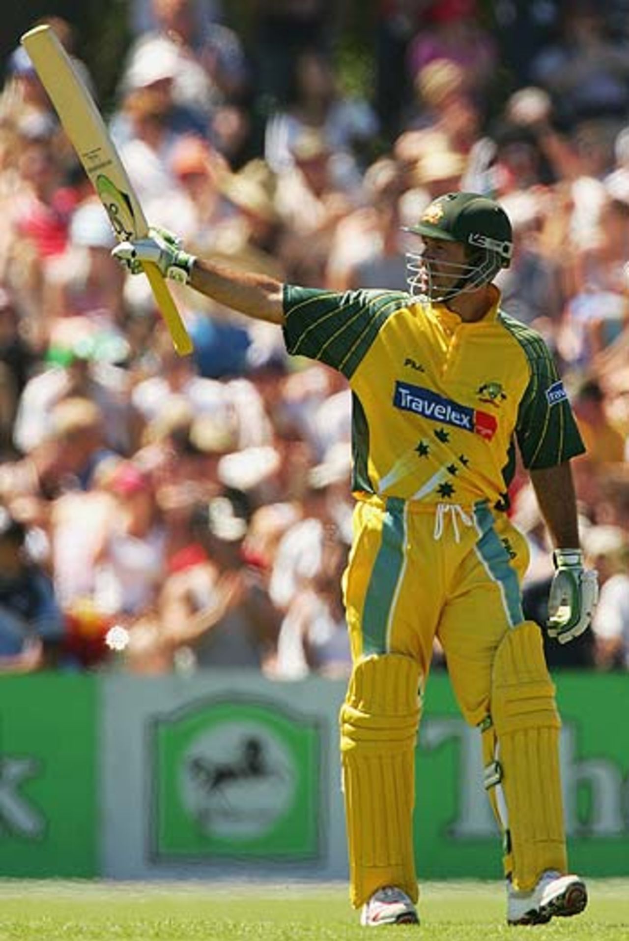 Ricky Ponting acknowledges the cheers, New Zealand v Australia, 5th ODI, Napier