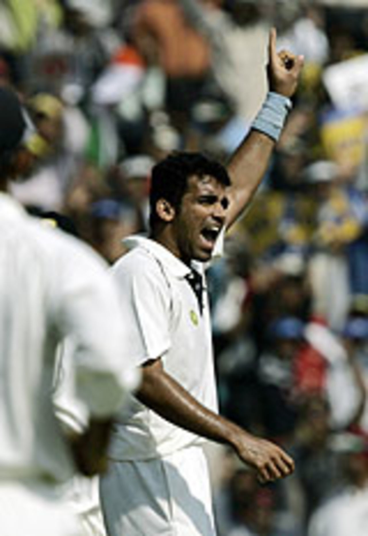 Zaheer Khan appeals successfully, India v Pakistan, 1st Test, Mohali, March 8, 2005