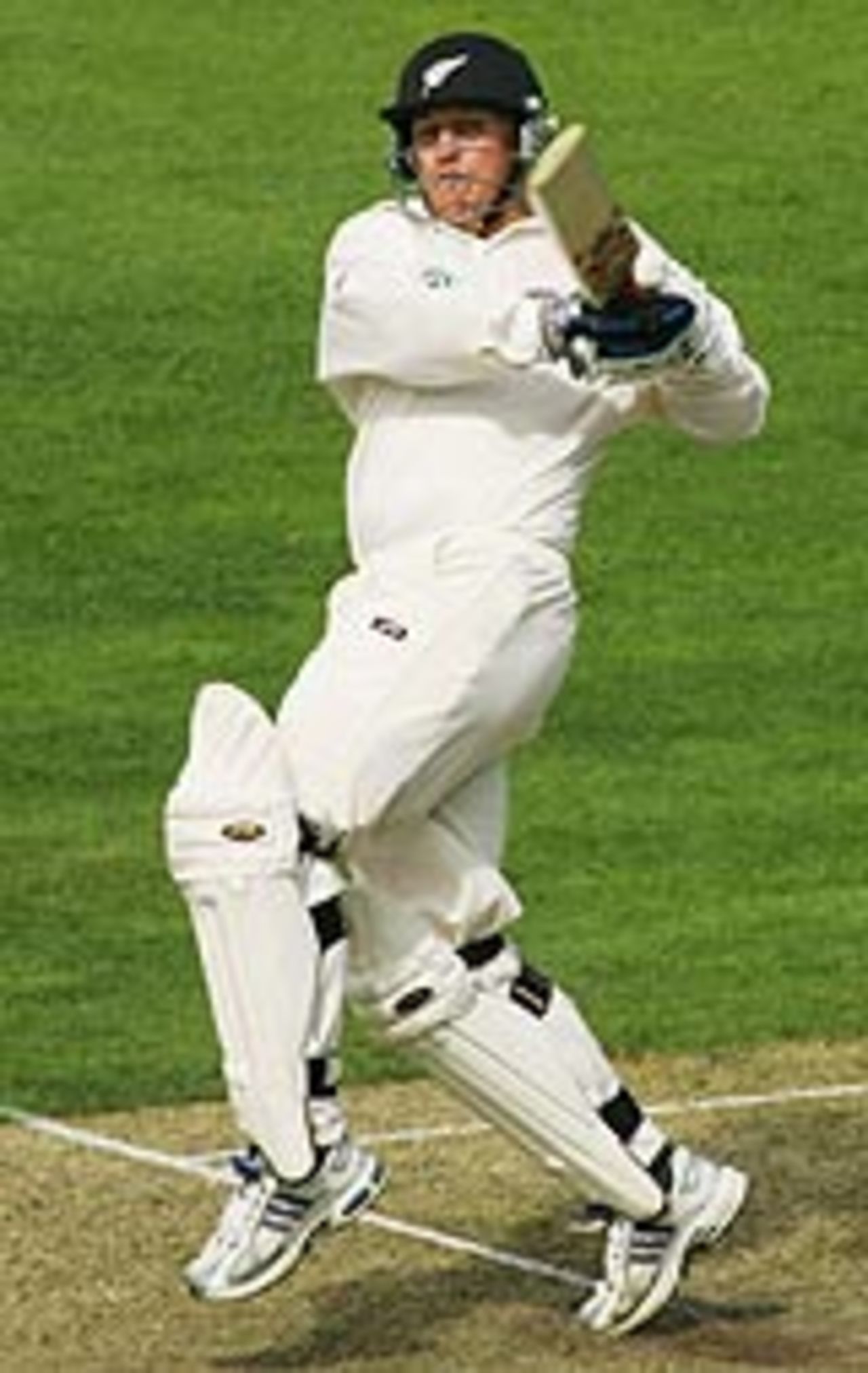 Craig Cumming pulls the ball again, New Zealand v Australia, 1st Test, Christchurch, March 10, 2005
