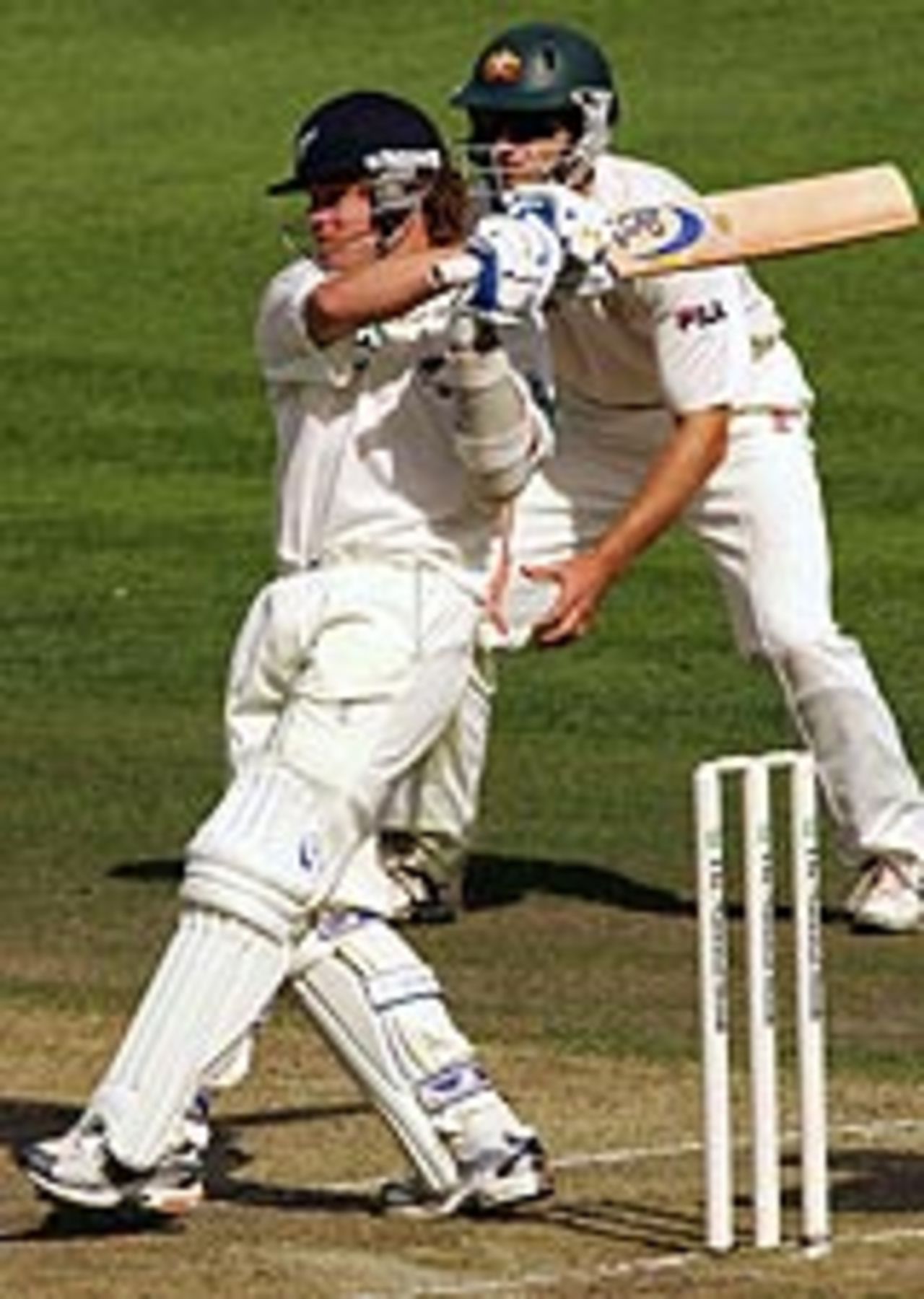 Hamish Marshall pulls, New Zealand v Australia, 1st Test, Christchurch, March 11, 2005