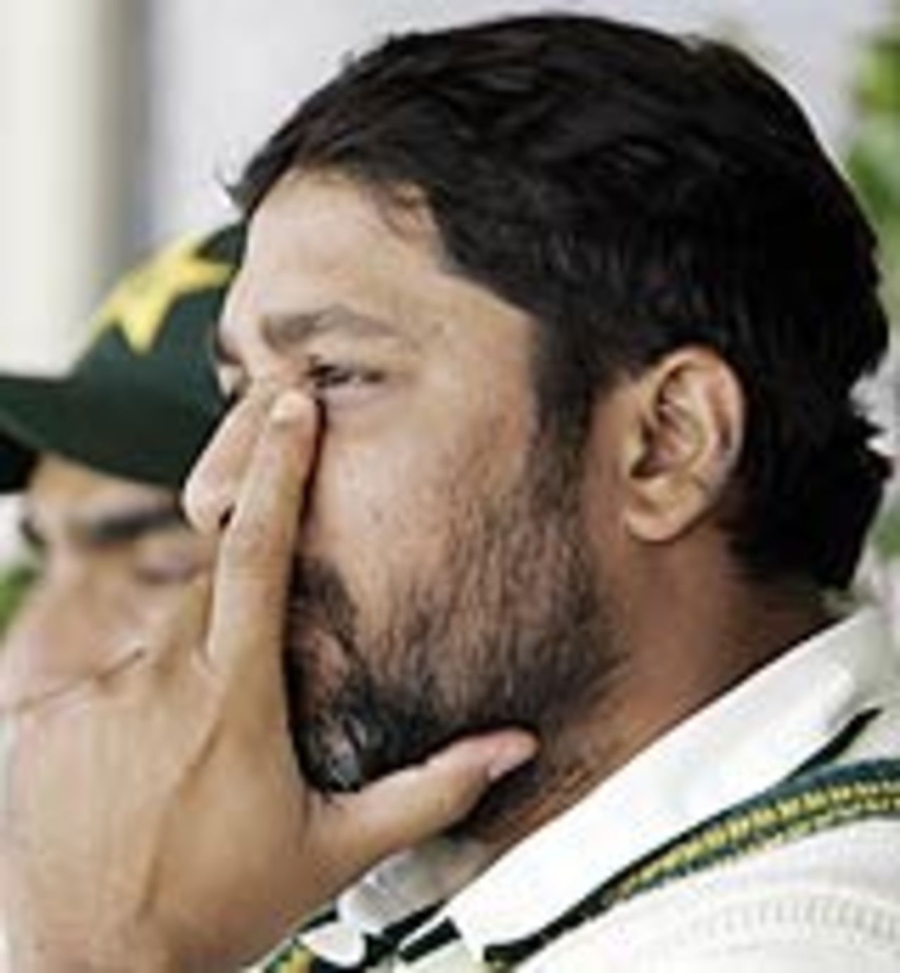Inzamam-ul-Haq in a pensive mood , India v Pakistan, 1st Test, Mohali, March 11, 2005