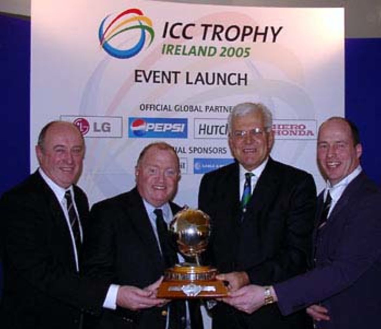 From the Left ICU Selector Ivan lapsley, ICU Chairman Joe Doherty, CEO ICC Malcolm Speed, and NW Representative Andy Christie