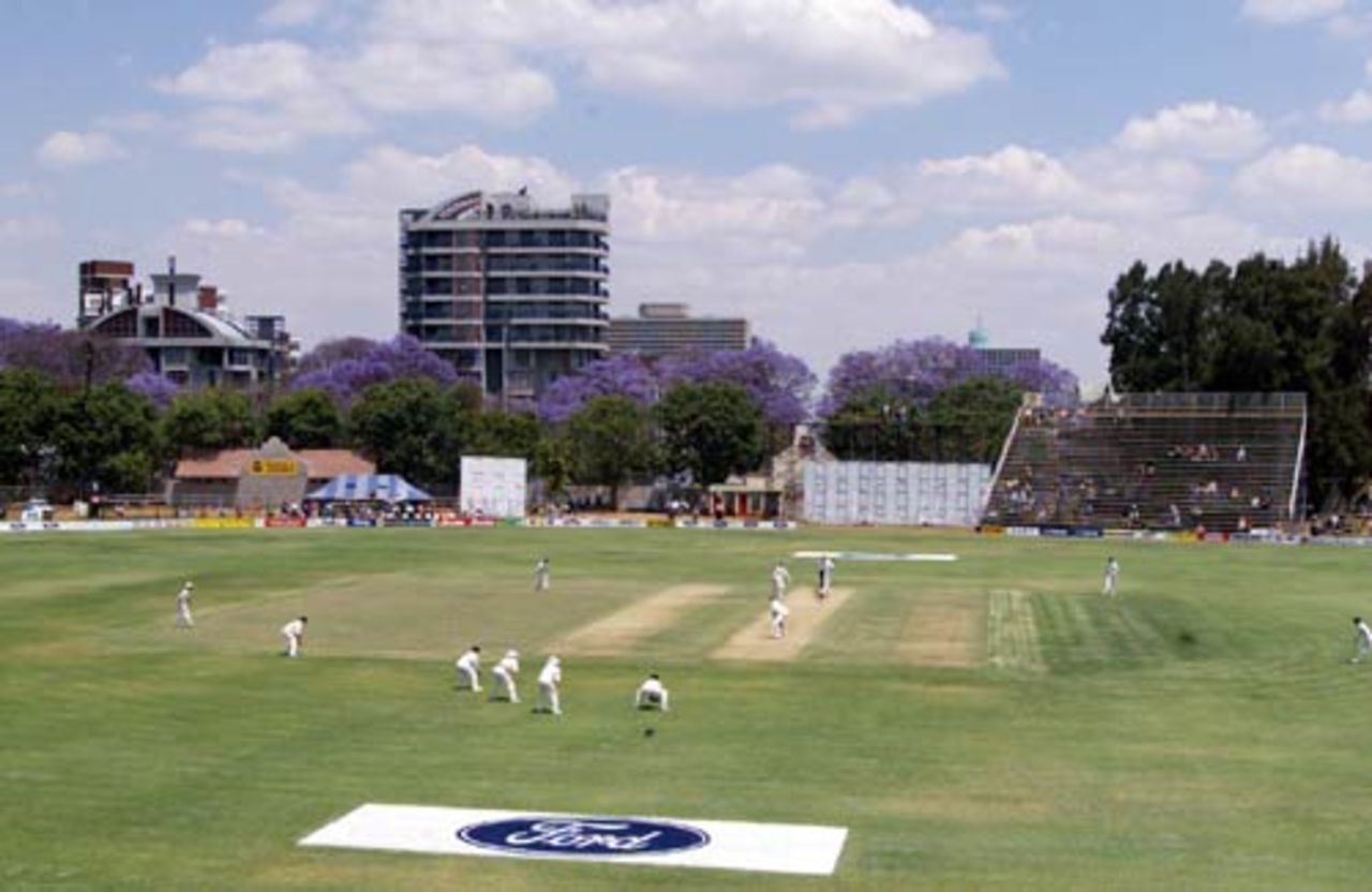 General view of Harare Sports Club during the Test against Australia, 1999