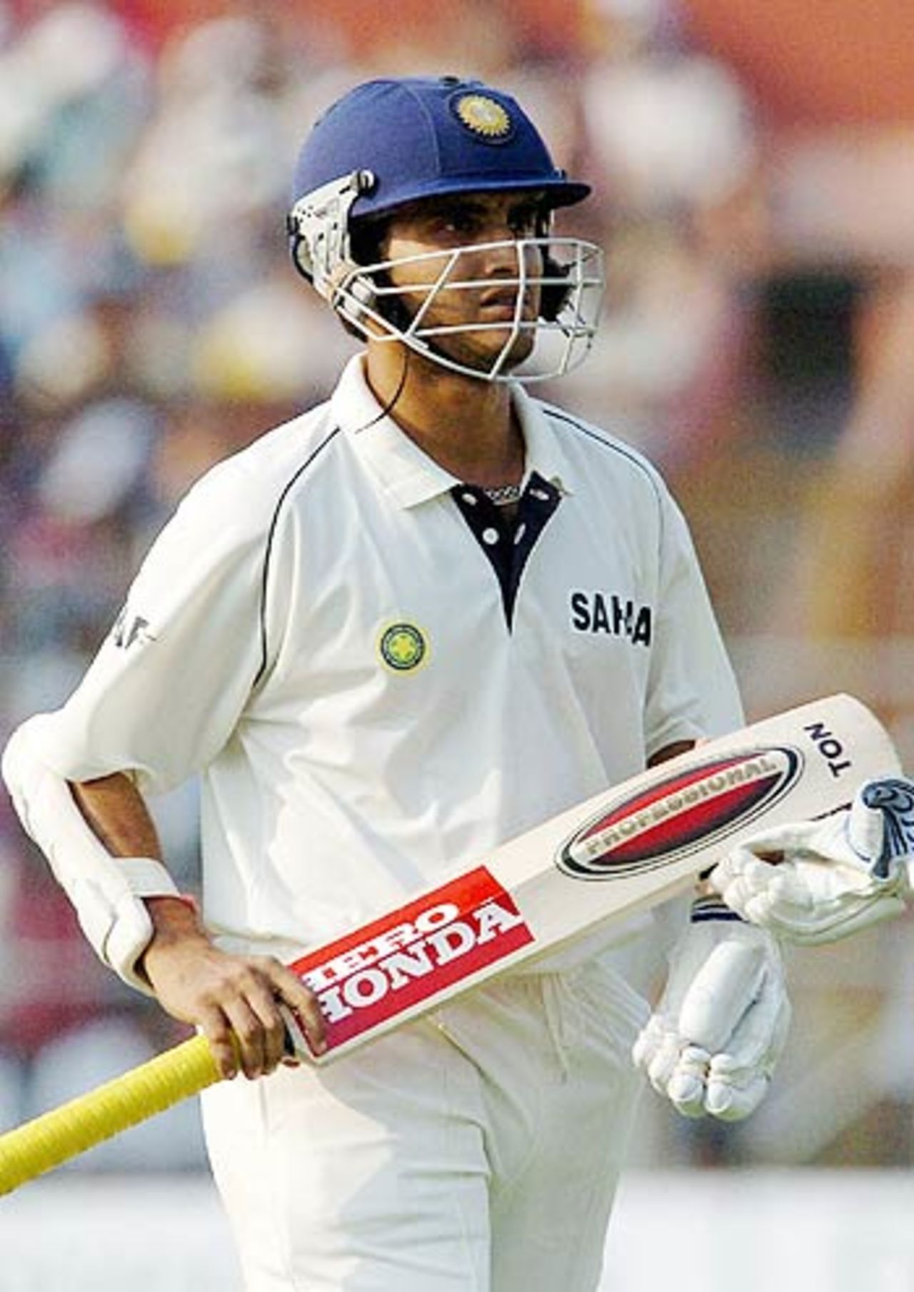 Sourav Ganguly failed once again, edging a loose drive off Abdul Razzaq, India v Pakistan, 2nd Test, Kolkata, March 16, 2005
